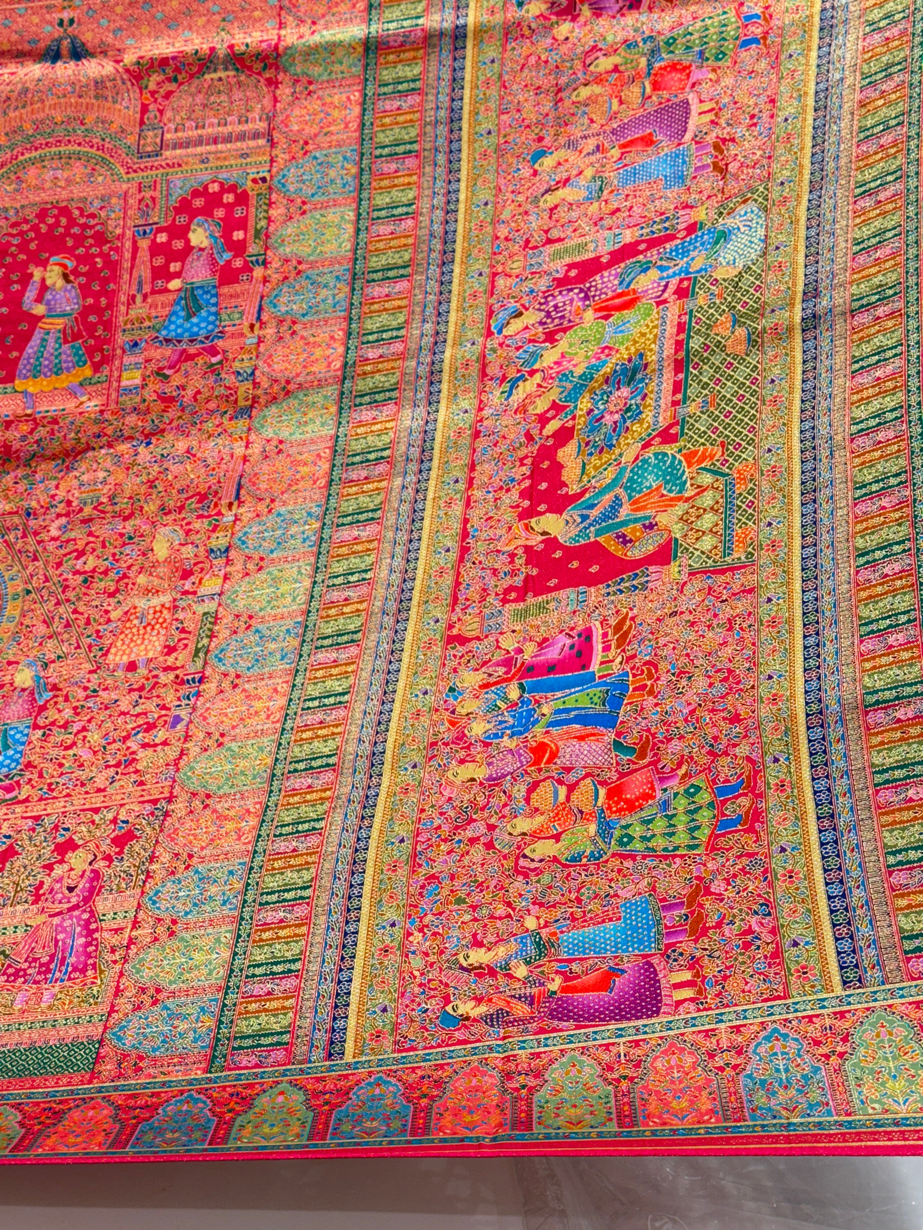 Rani Pashmina Style Darbar Silk Saree