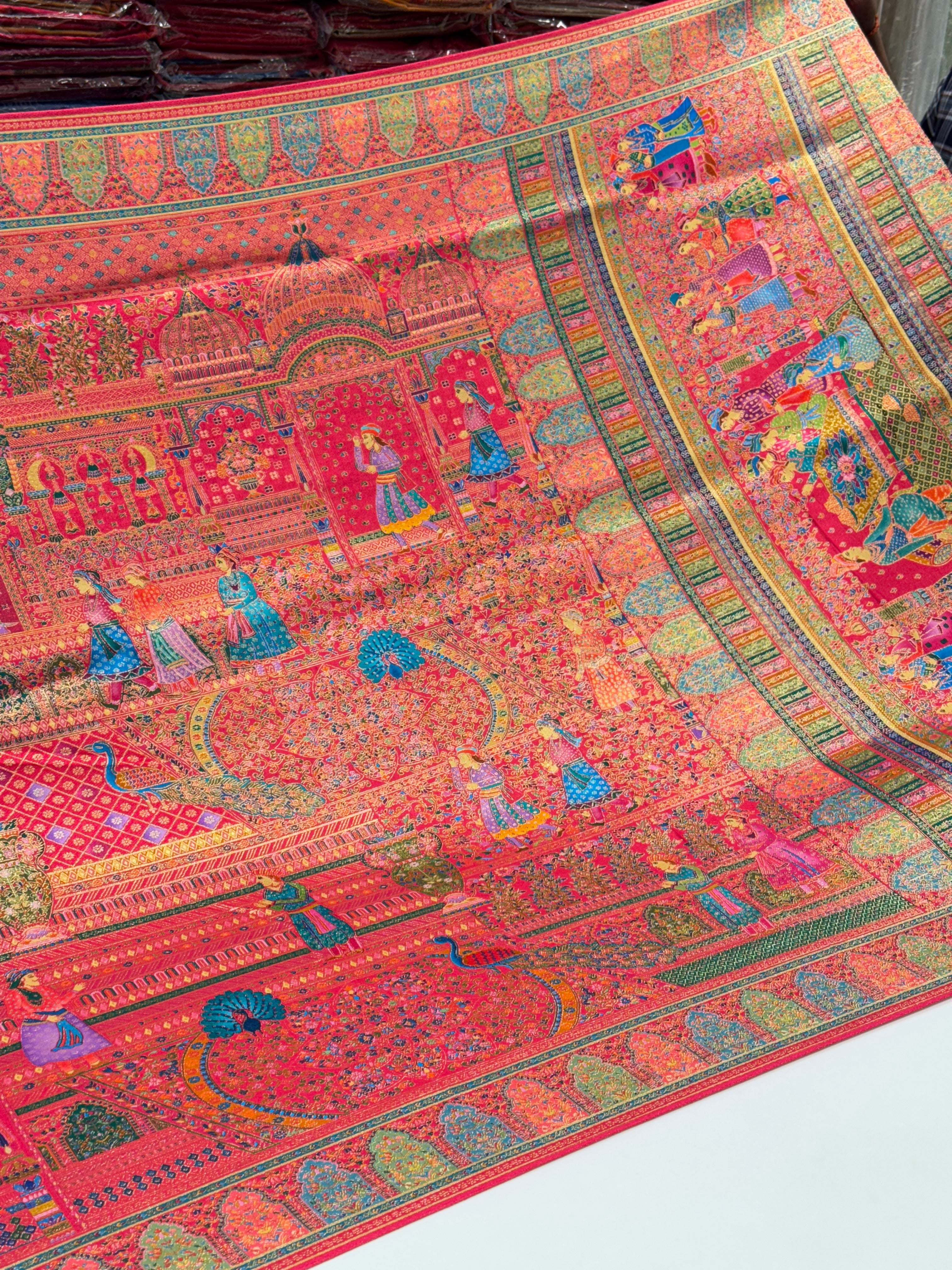 Rani Pashmina Style Darbar Silk Saree