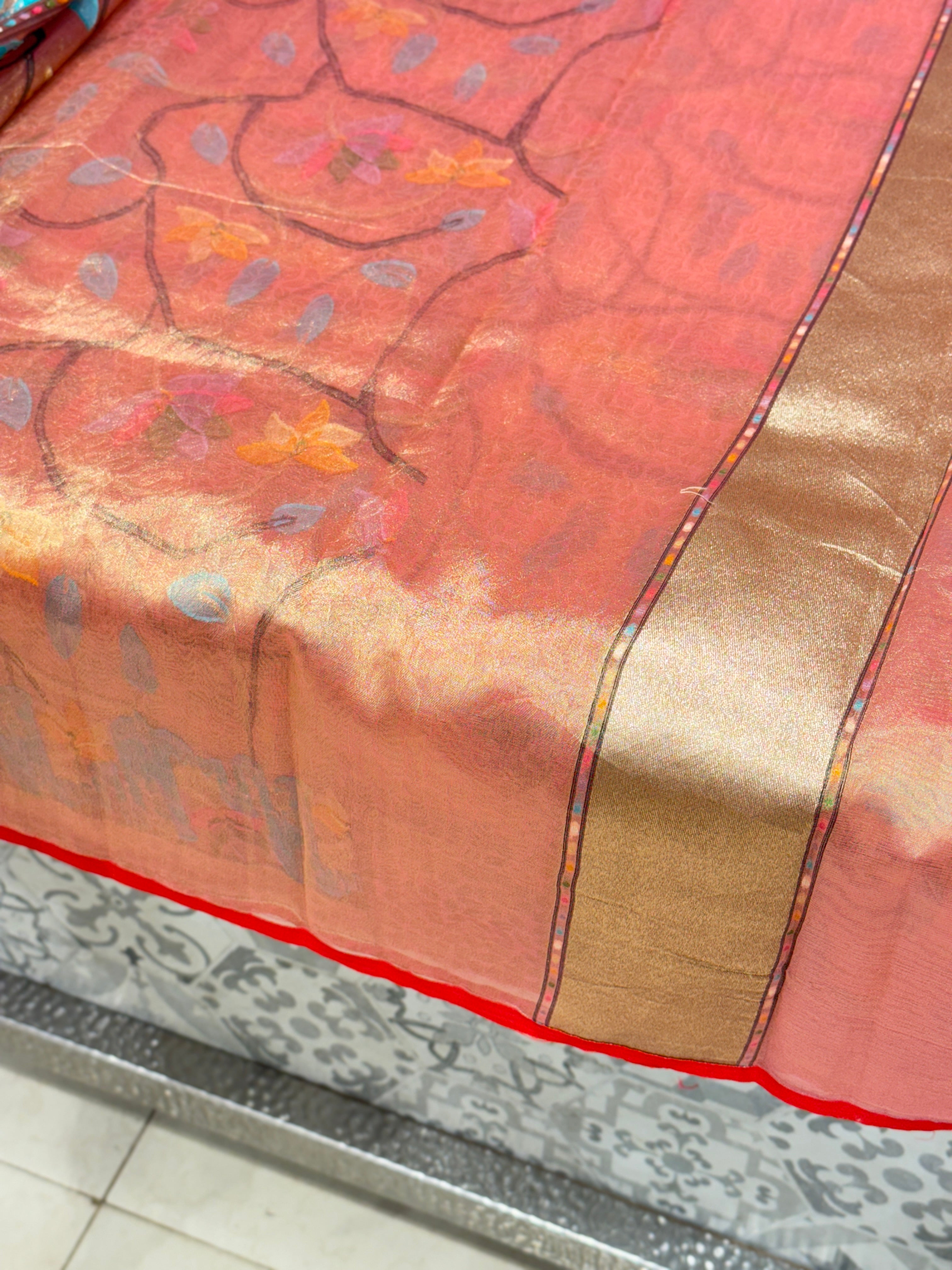 Rani Tissue Paithani Duck Pallu Saree