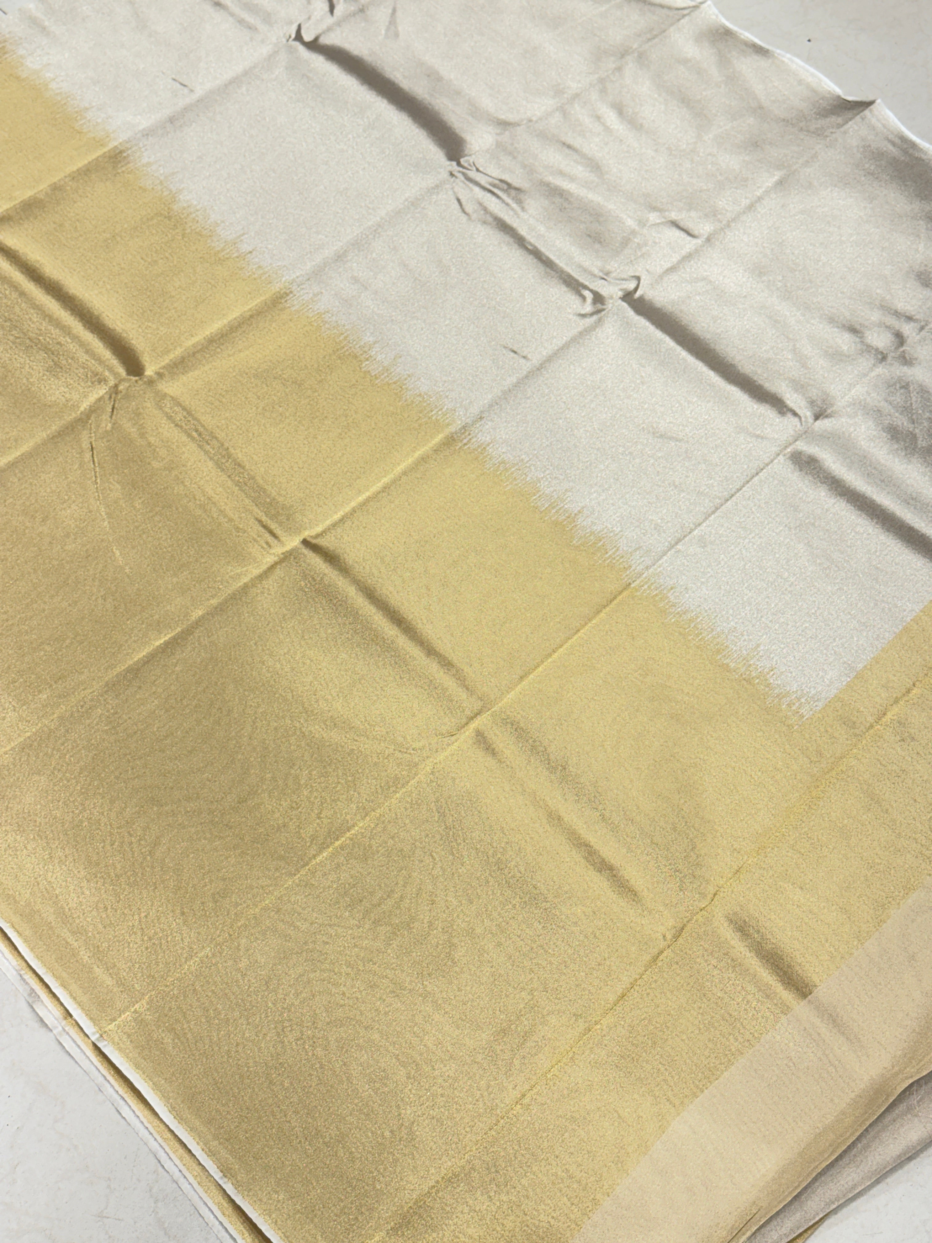 Silver Golden Tissue Weaved Saree