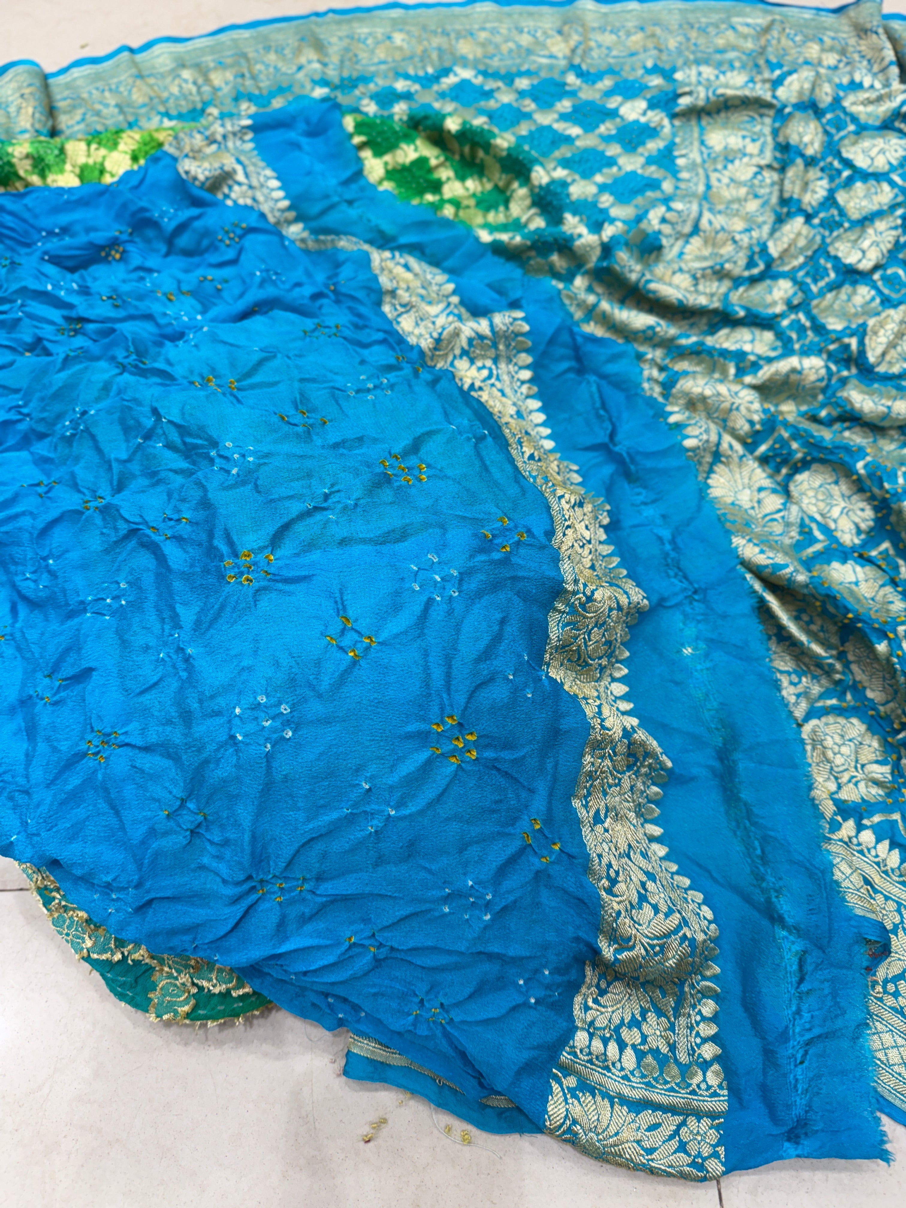Janhvi Kapoor Inspired Bandhej Bandhini Saree