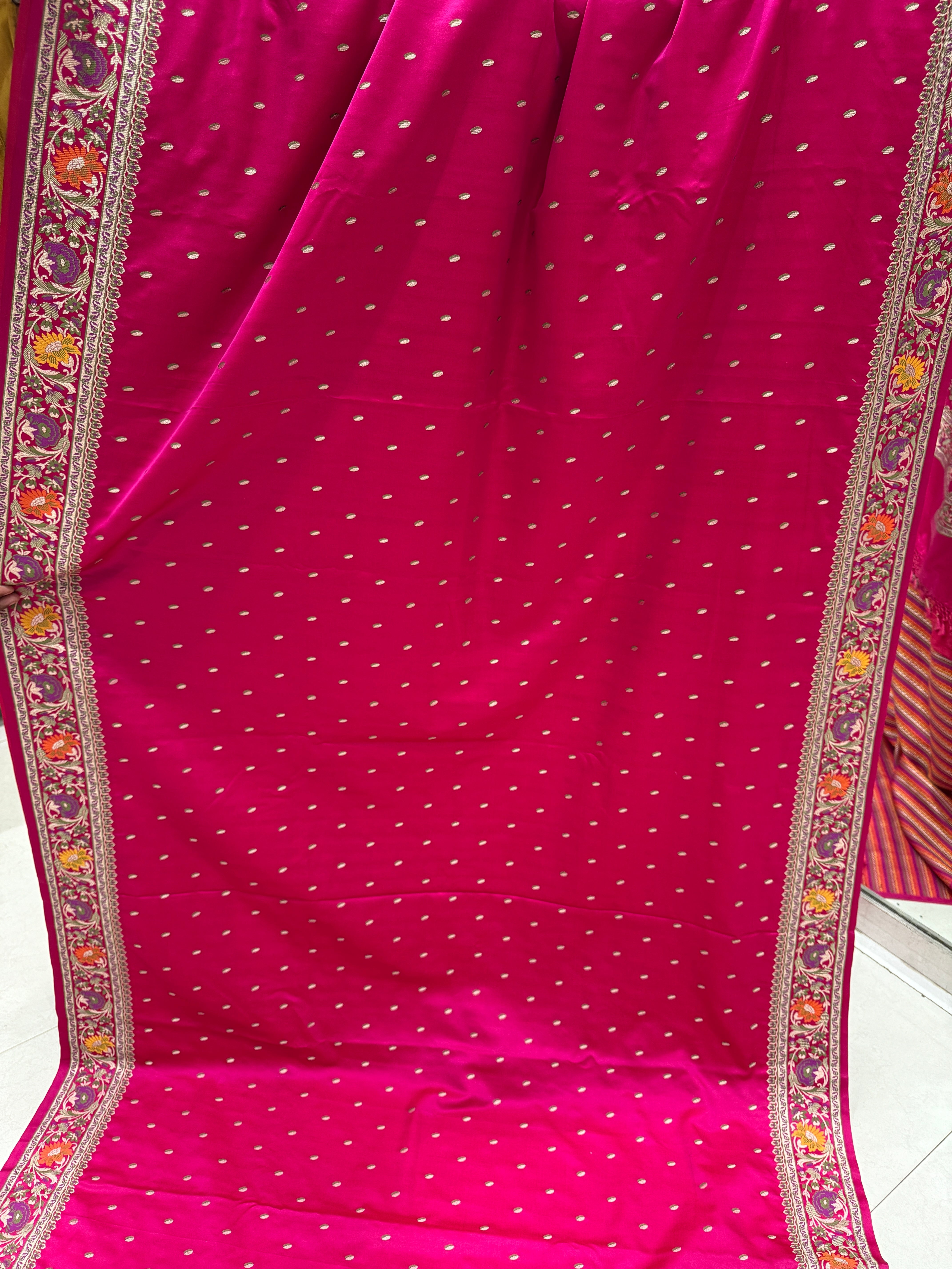 Rani Banarasi Silk Small Butti Meena Saree
