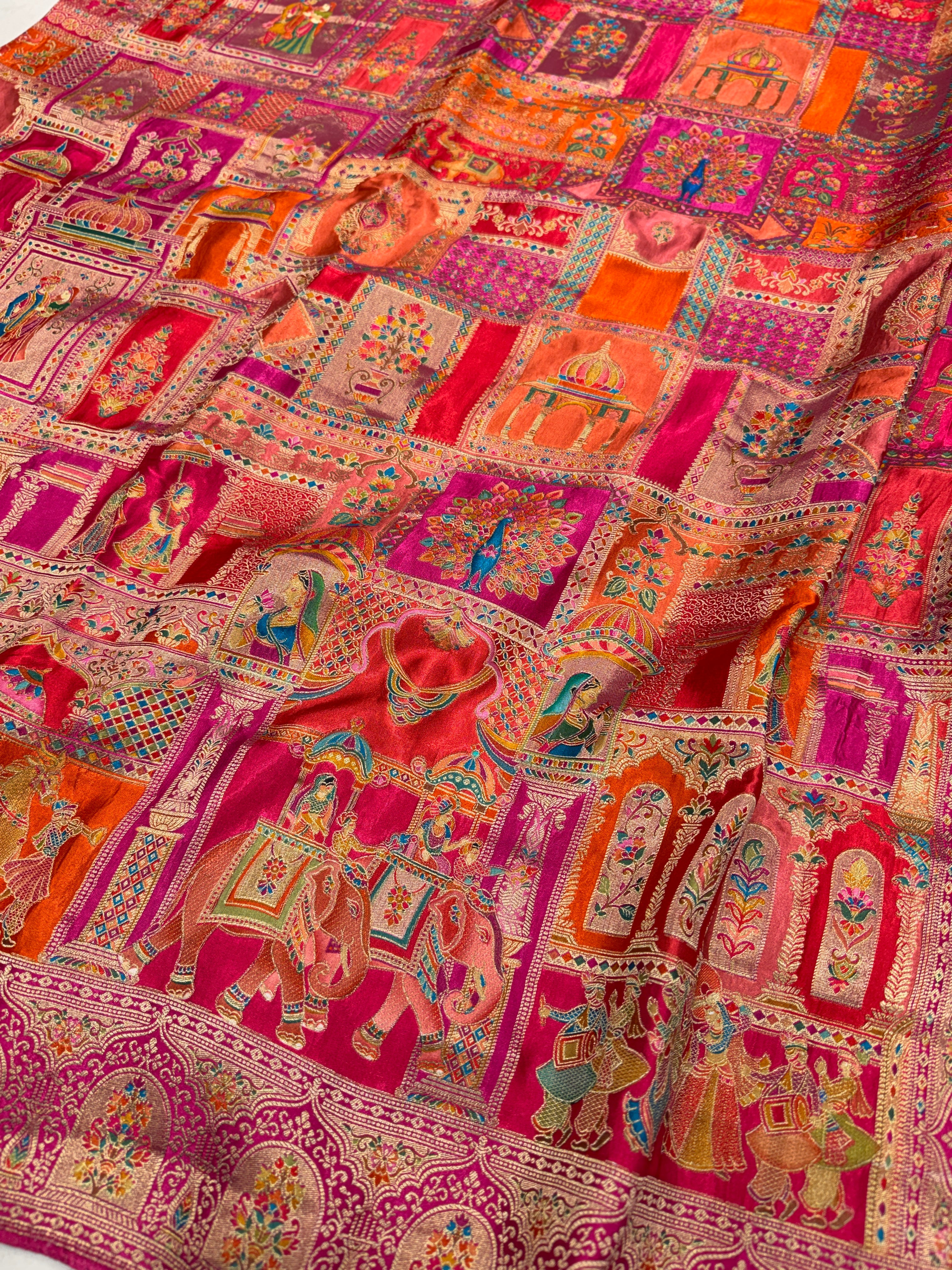 Rani Doli Baarat Edit Modal Banarasi Weaved Saree