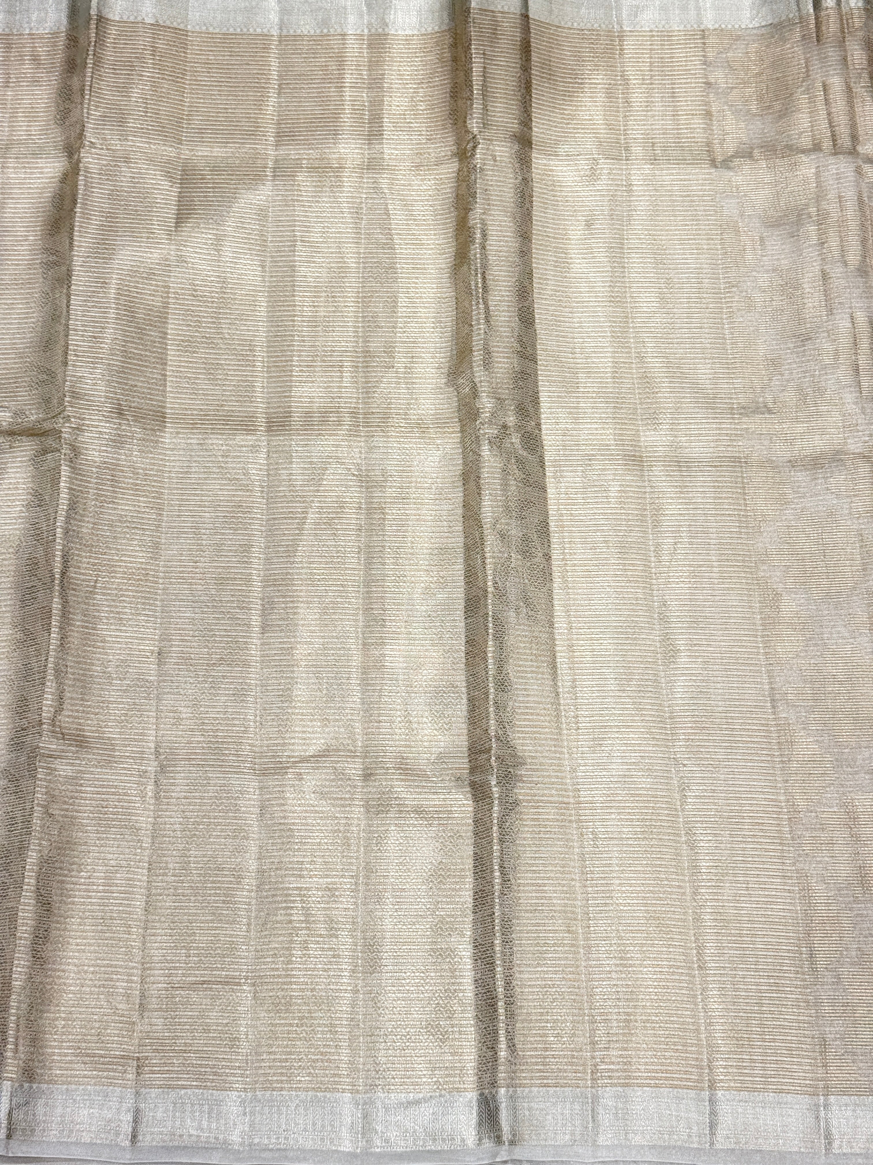 Light Gold Double Tissue Contemporary Banarasi Saree