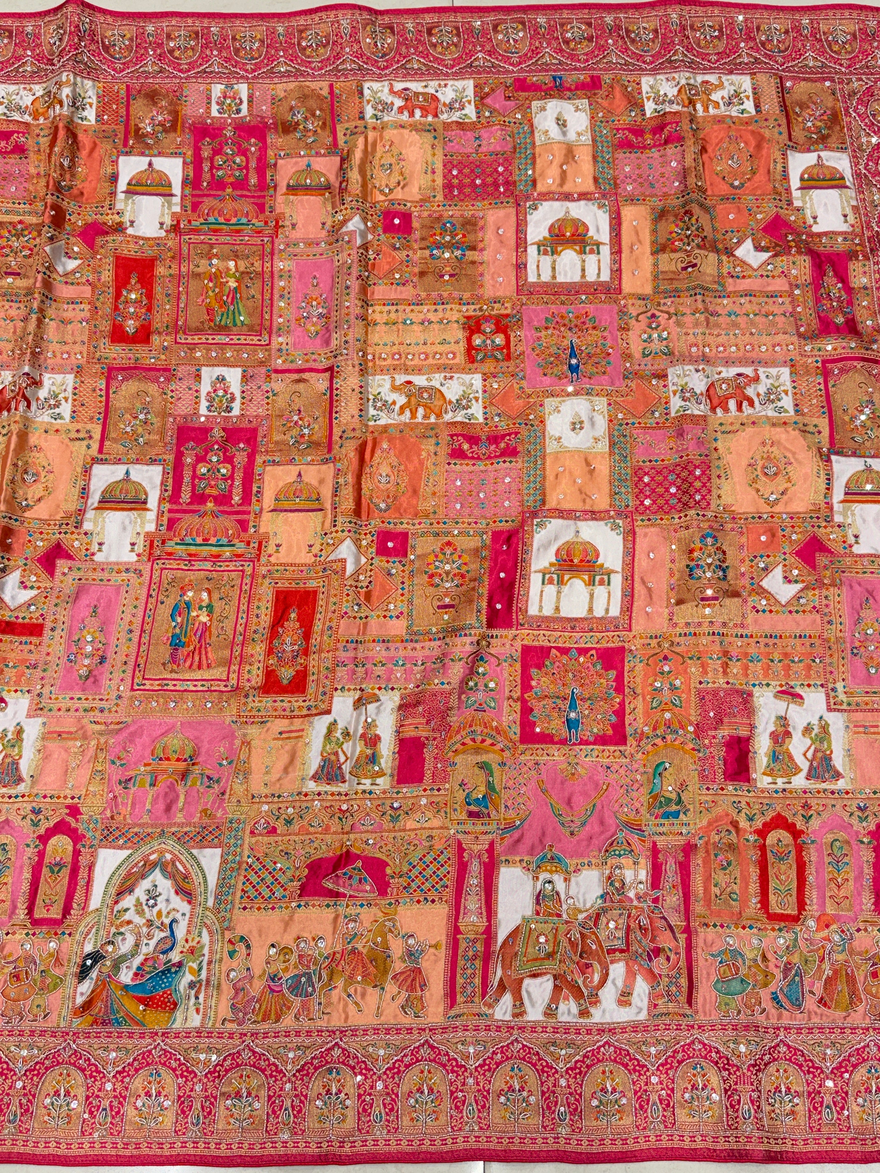 Banarasi Modal Rangkat Doli Edit Saree Wedding Edition Hand Embroidery Saree