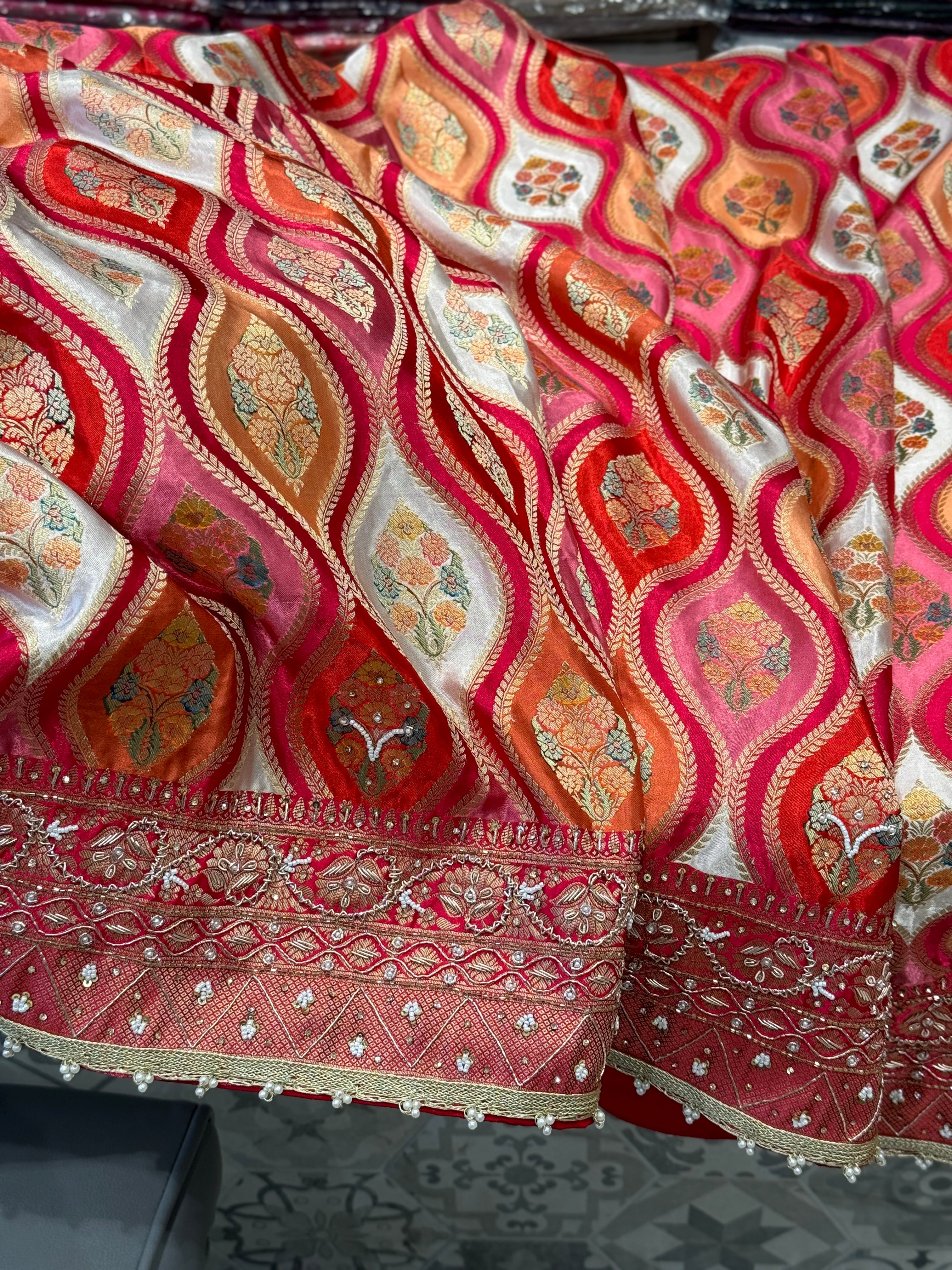 Banarasi Rangkat Modal Hand Embroidery