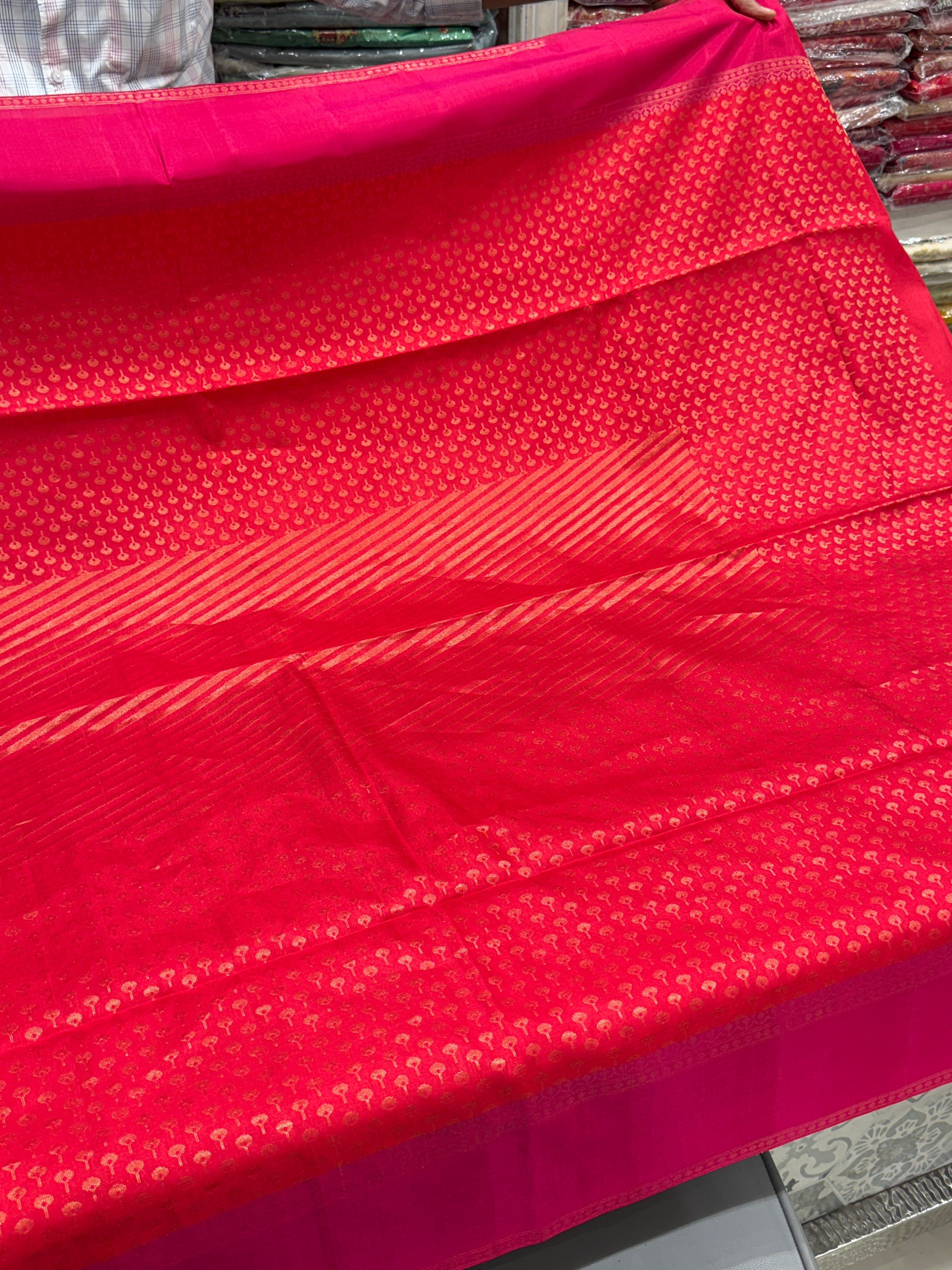 Rust With Rani Handloom Kanchipuram Pure Silk Saree
