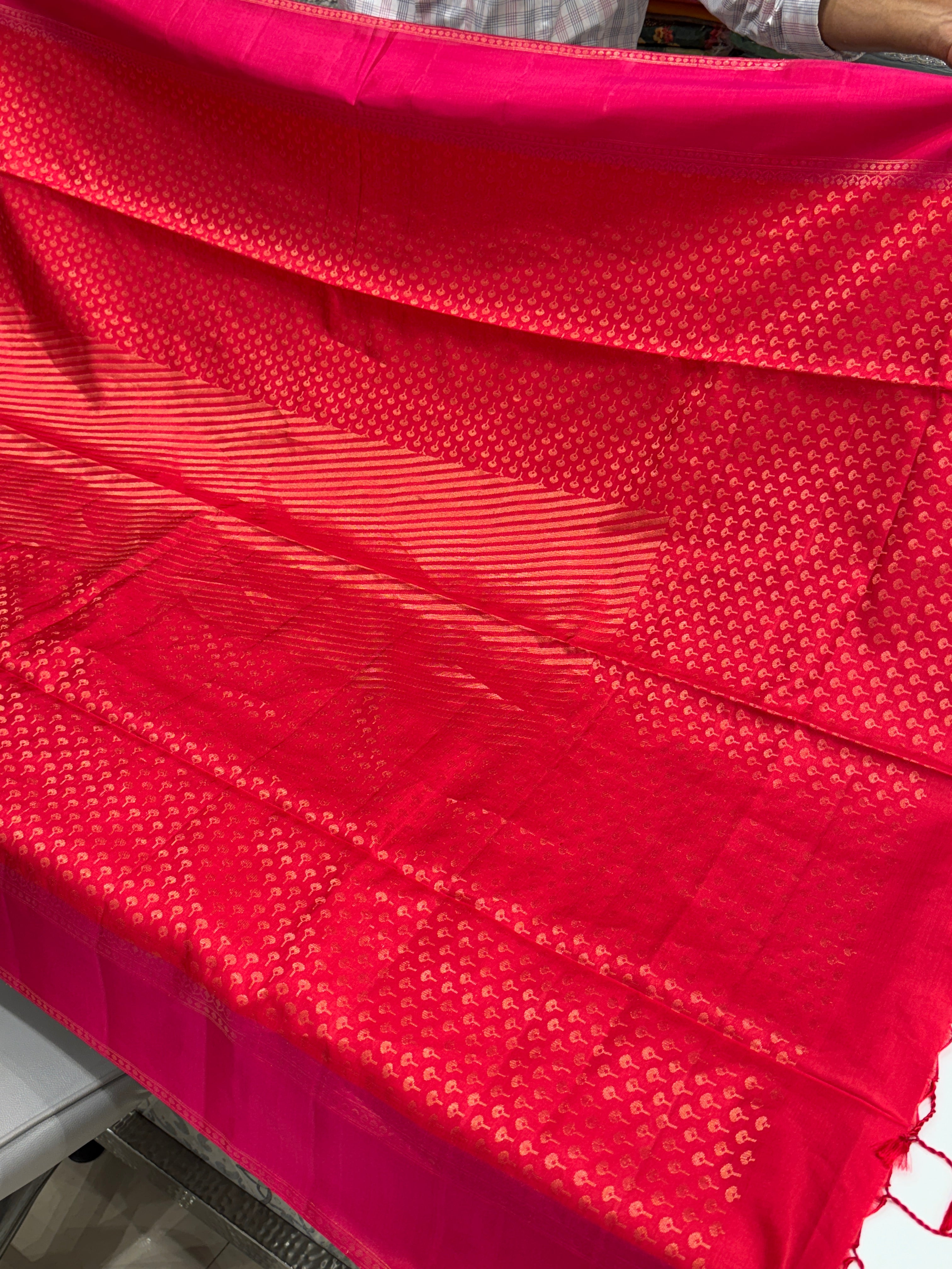 Rust With Rani Handloom Kanchipuram Pure Silk Saree