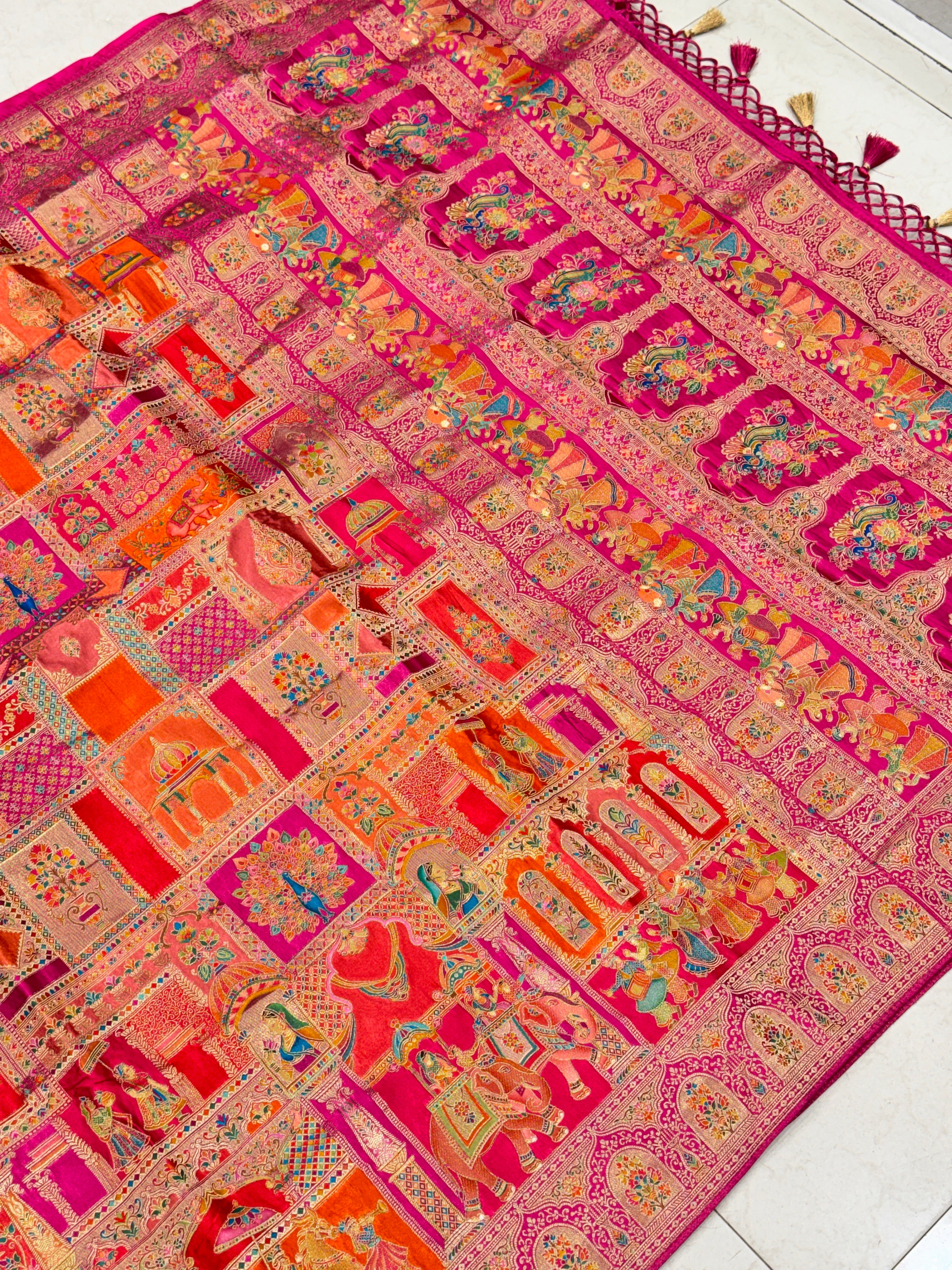 Rani Doli Baarat Edit Modal Banarasi Weaved Saree