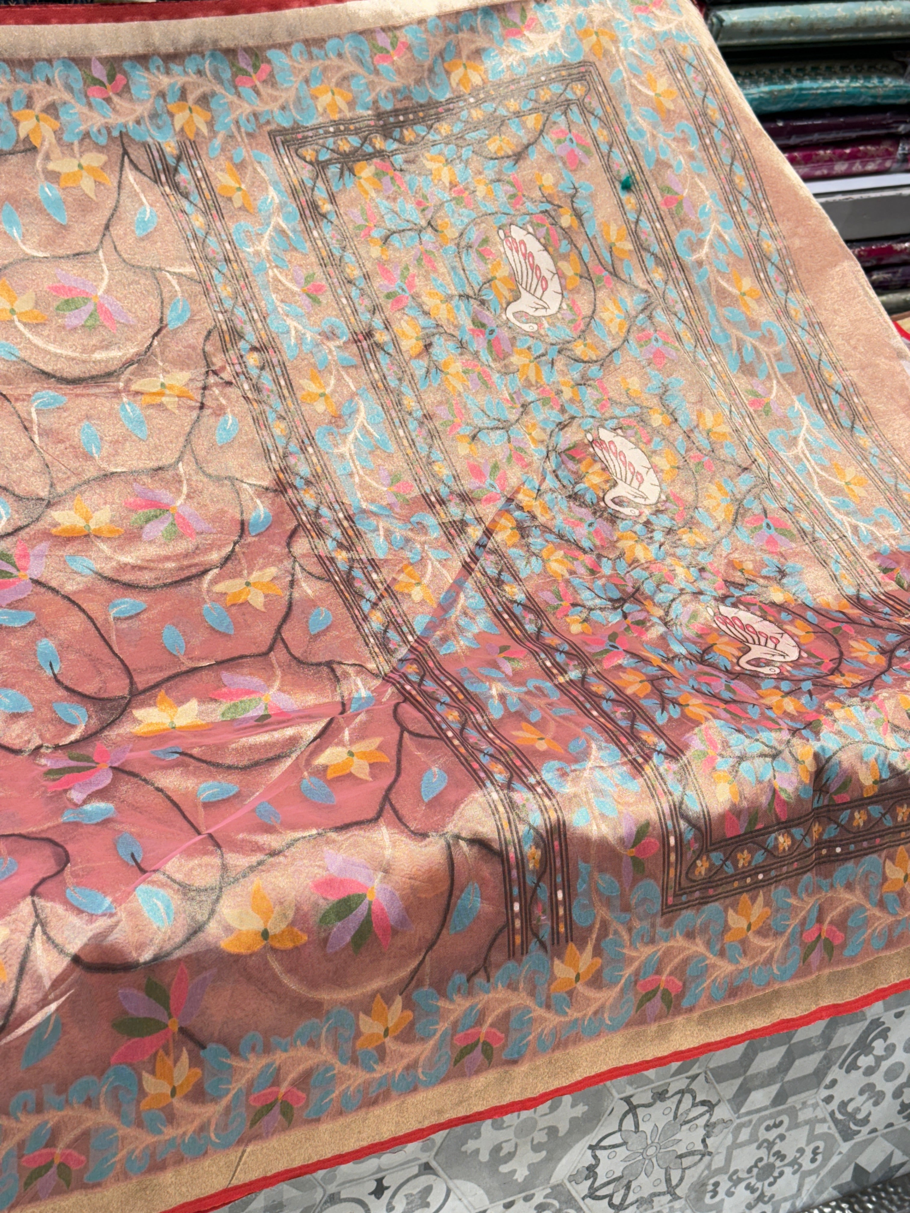 Rani Tissue Paithani Duck Pallu Saree
