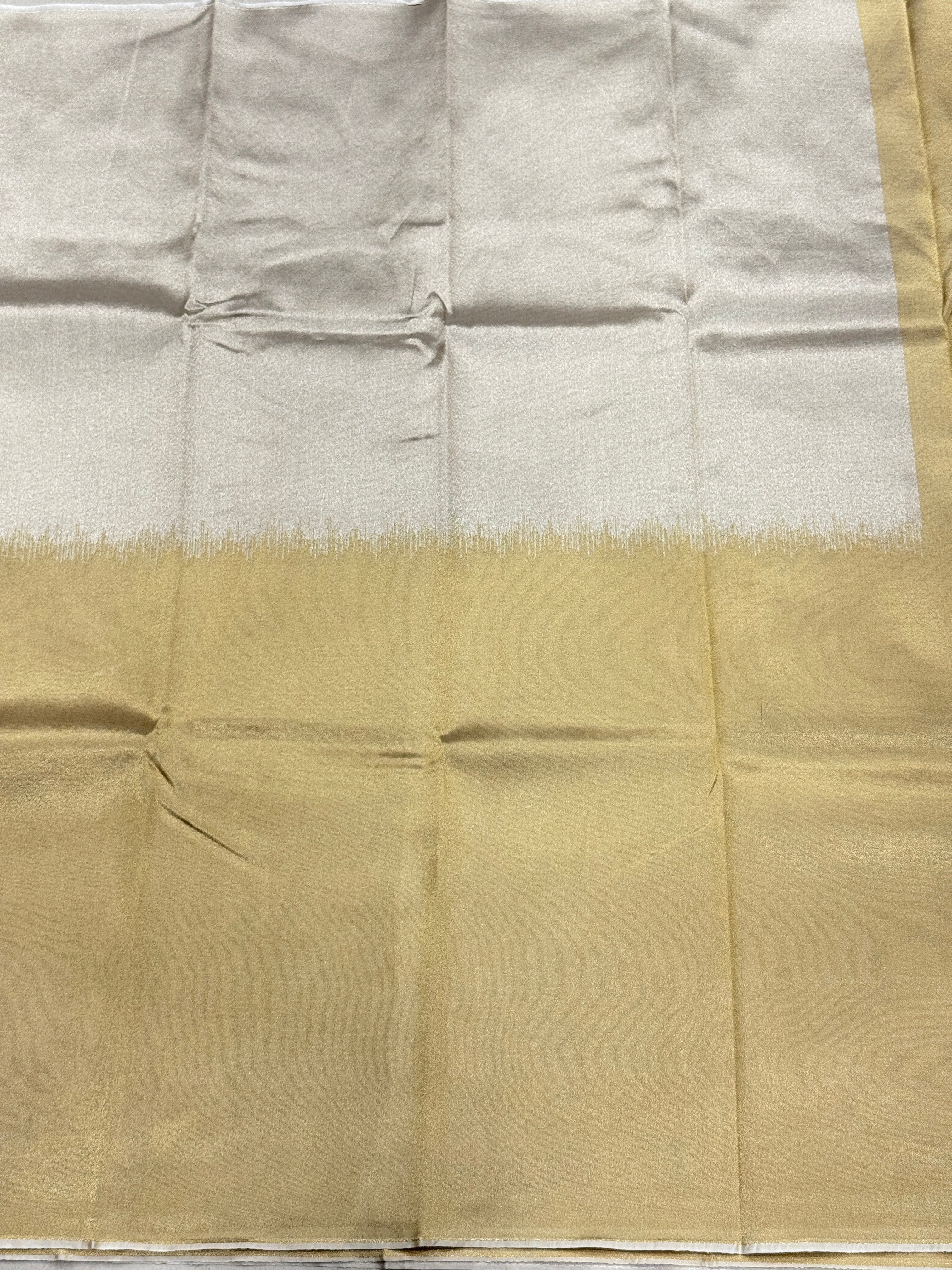 Silver Golden Tissue Weaved Saree