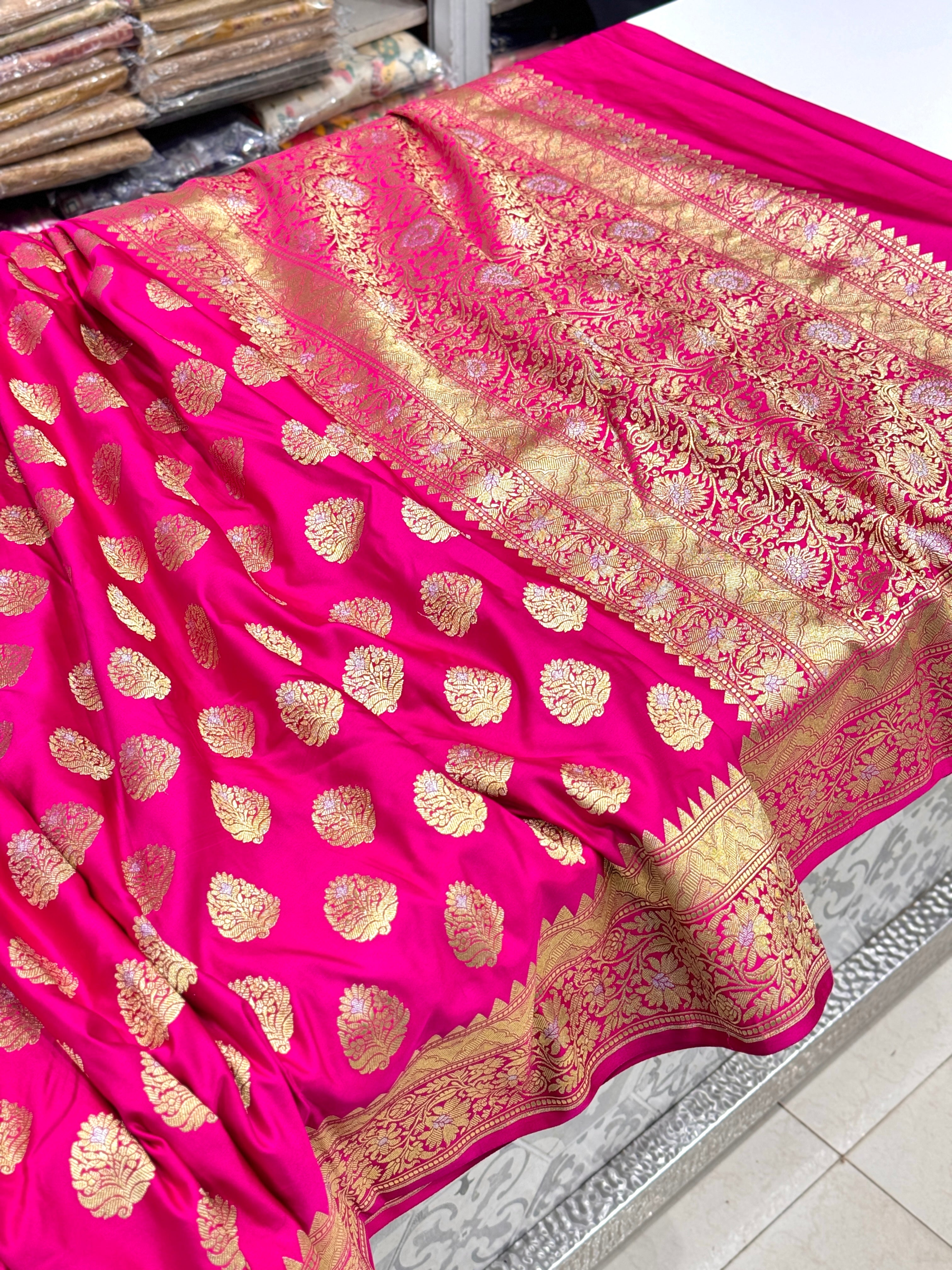 Rani Banarasi Silk Butta Saree