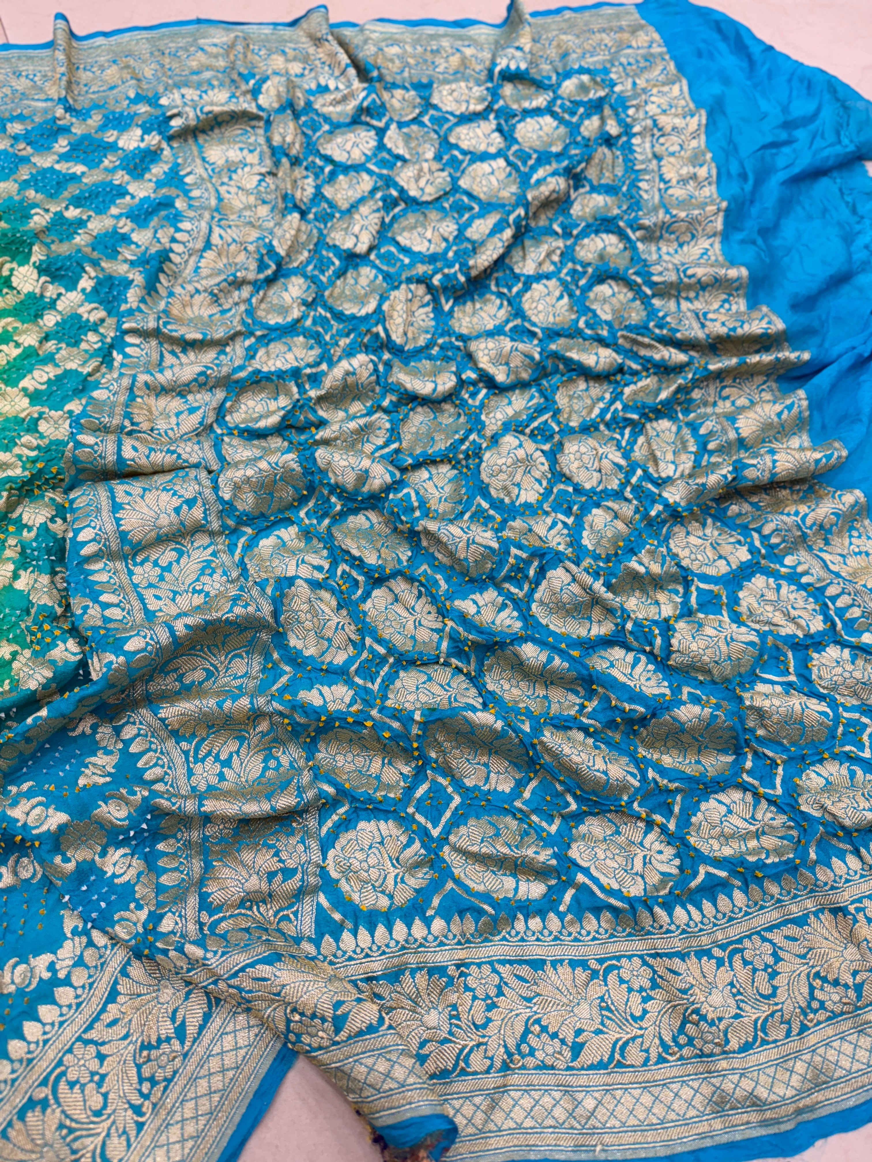Janhvi Kapoor Inspired Bandhej Bandhini Saree