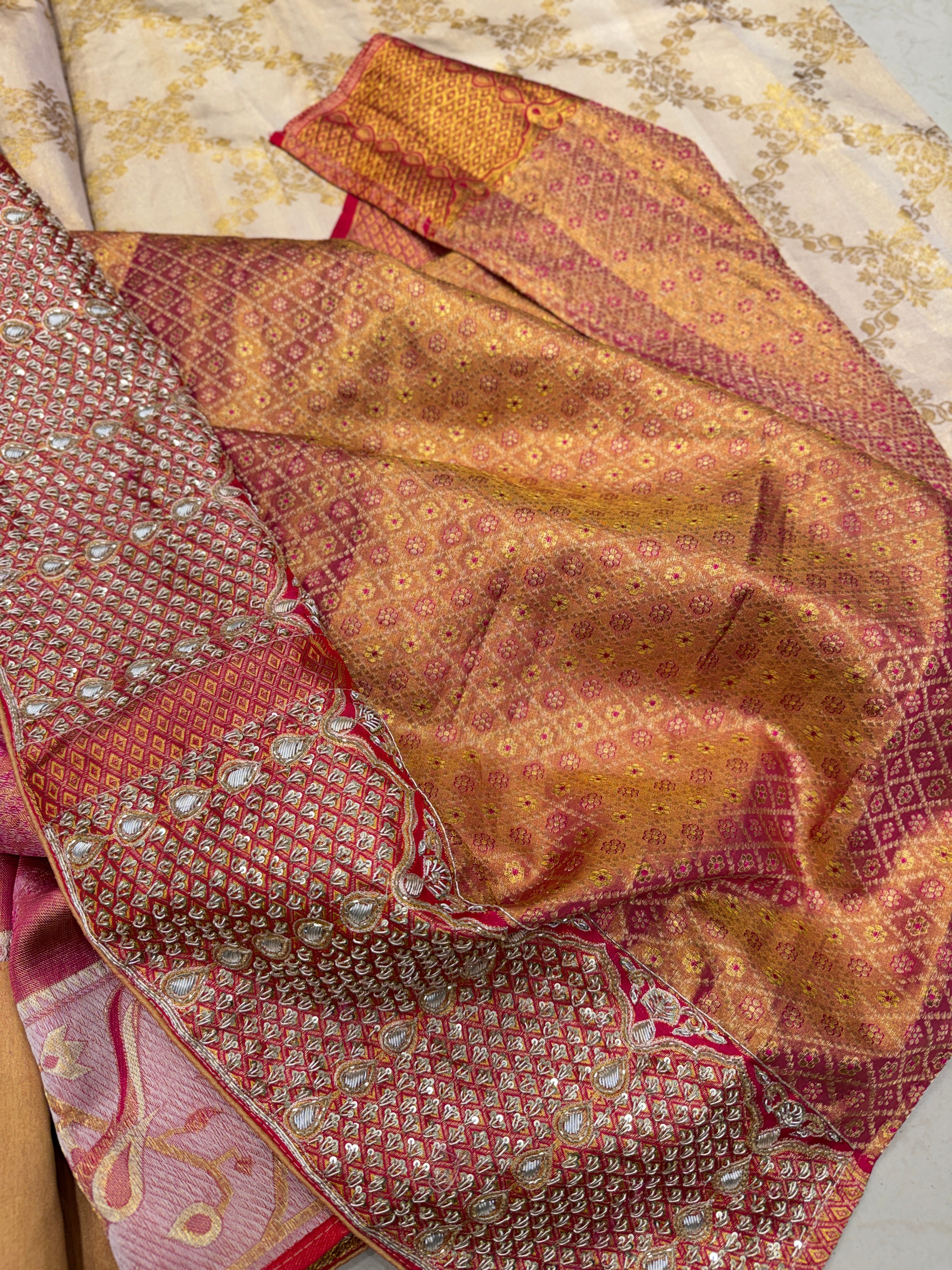 Kanjivaram Paithani Weave with Zardosi Embroidery Hand Made