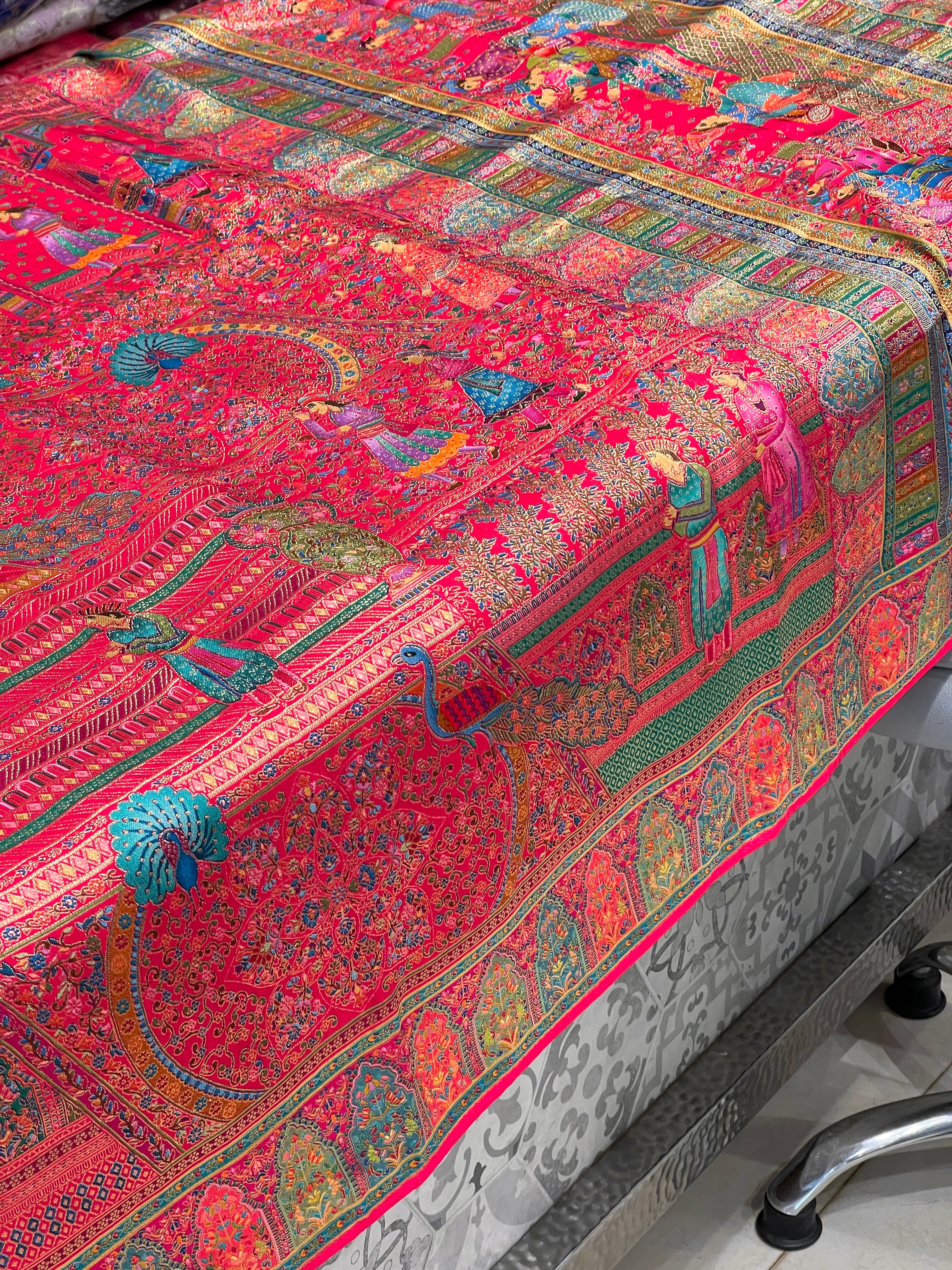 Rani Pashmina Style Darbar Silk Saree