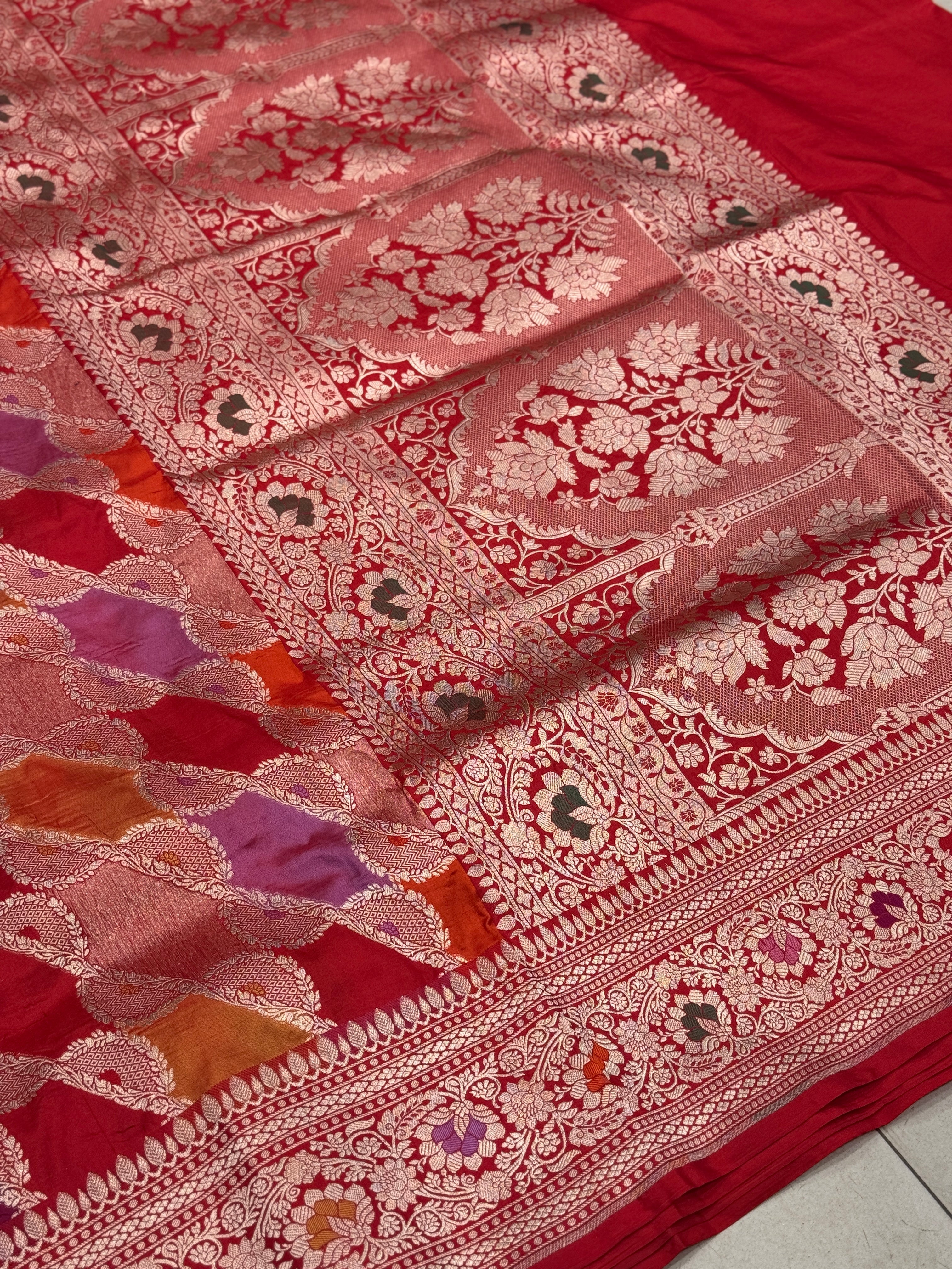 Handloom Banarasi Katan Silk Rangkat Saree