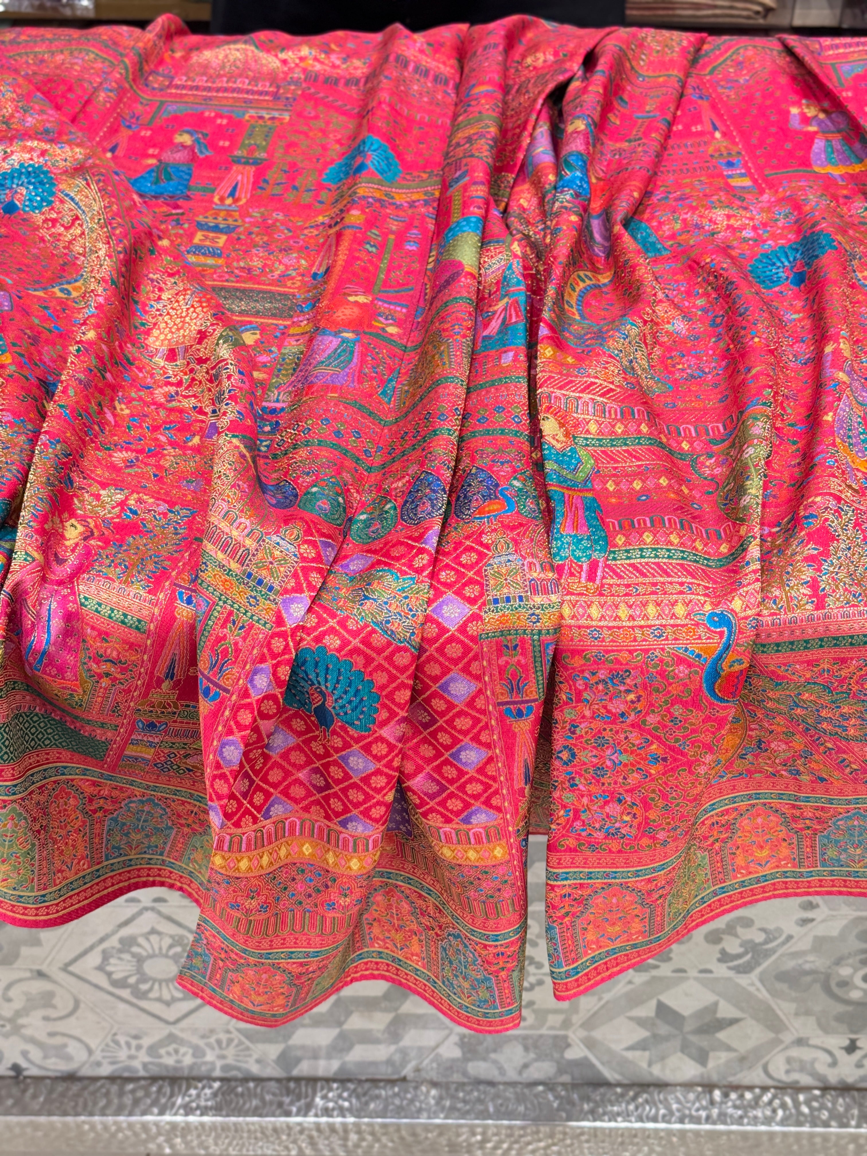 Rani Pashmina Style Darbar Silk Saree