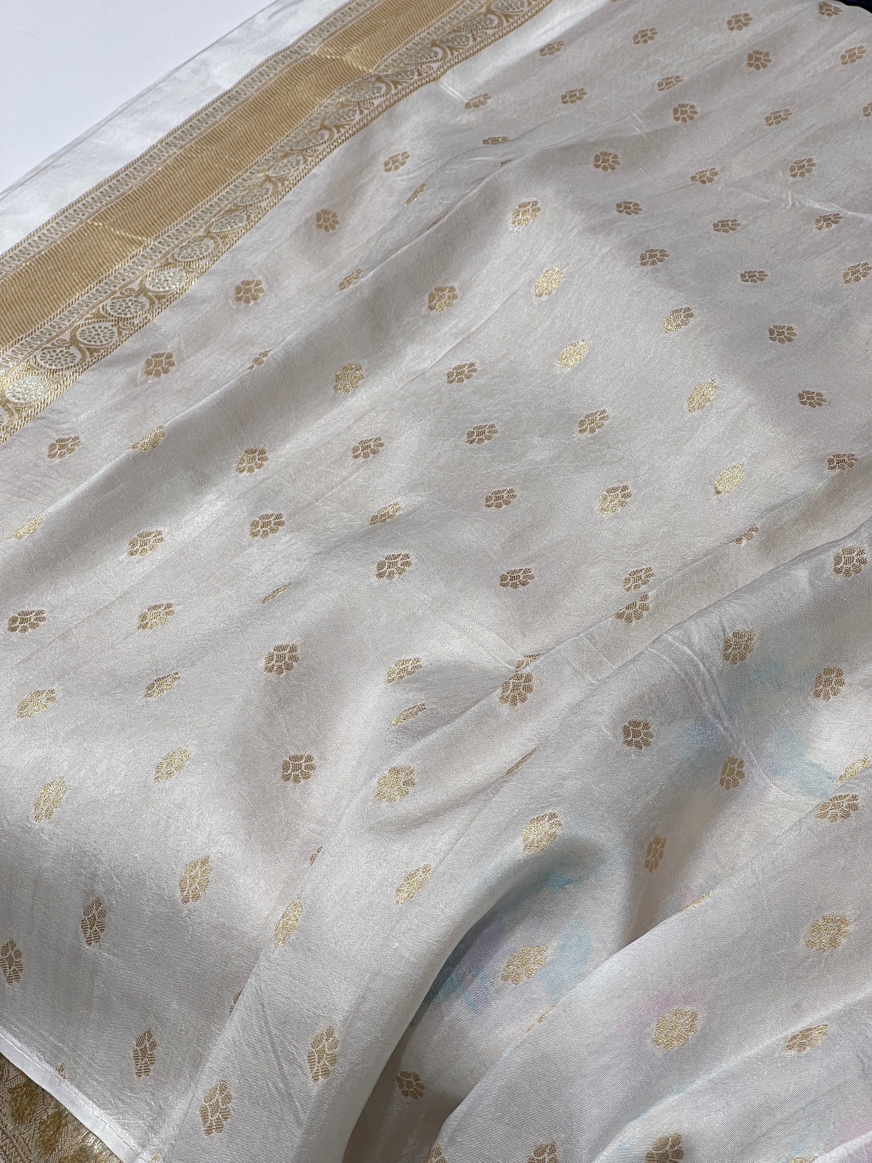 Banarasi Tissue Meenakari Munga Silk Saree