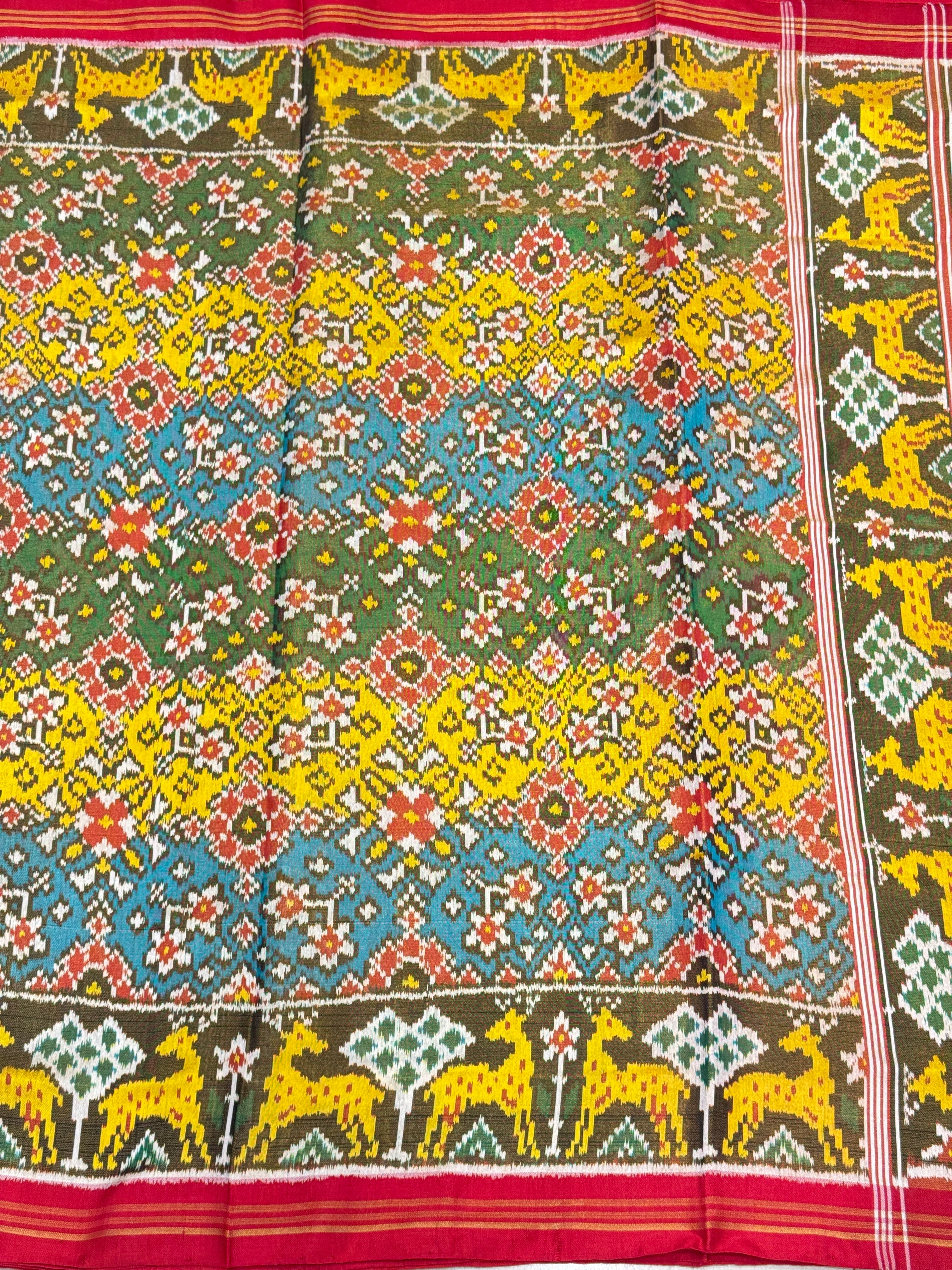 Traditional Handloom Tissue Silk Patola Saree