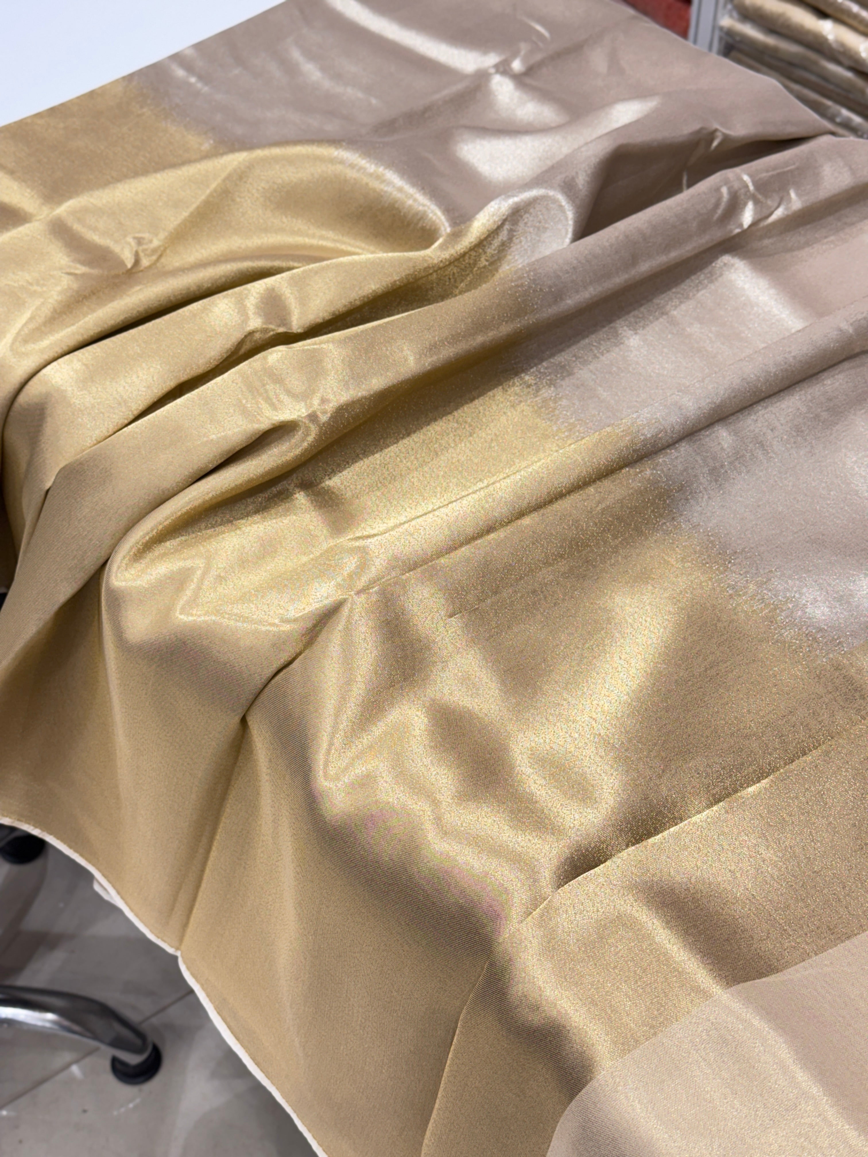 Silver Golden Tissue Weaved Saree