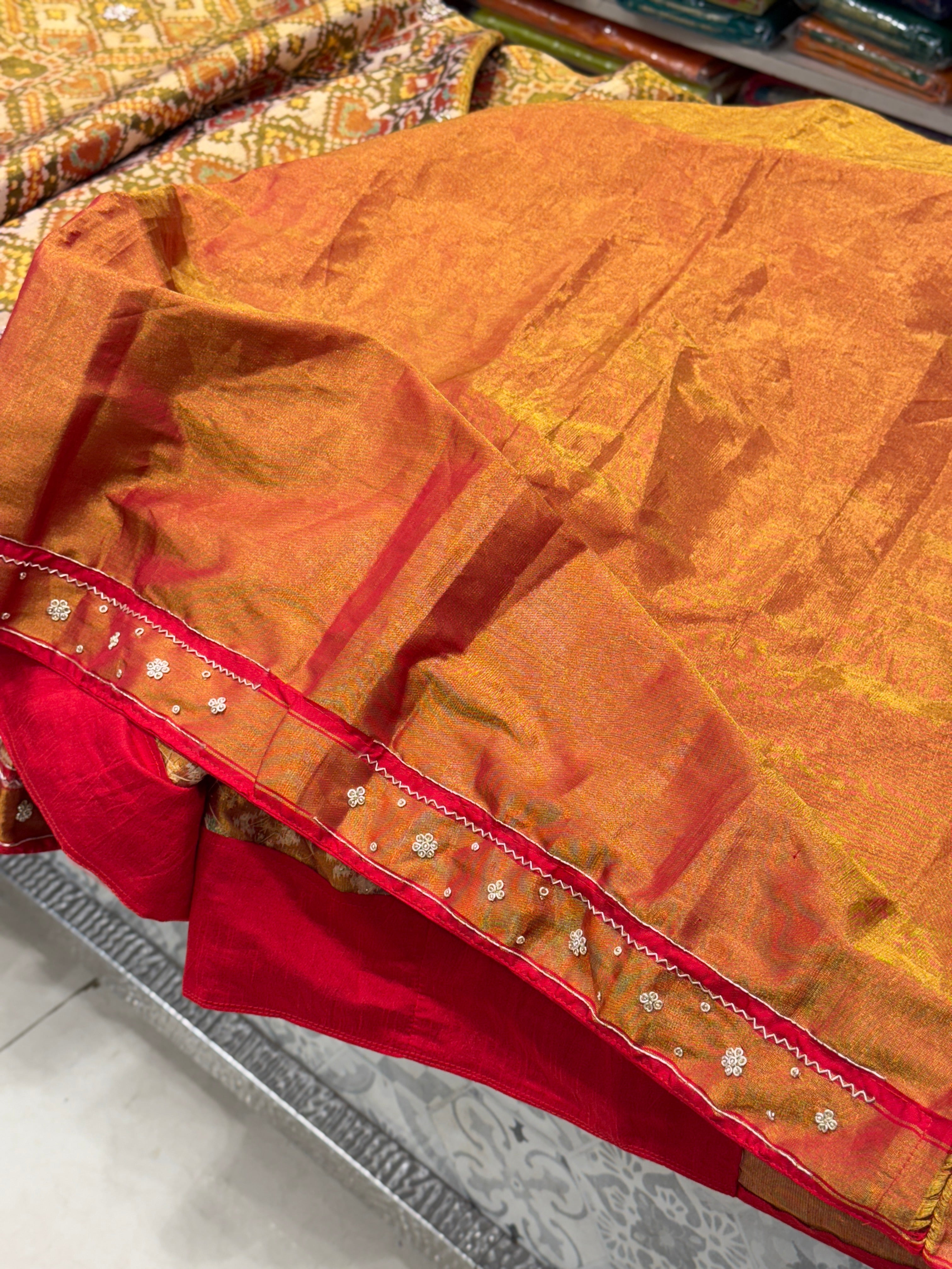Handloom Patola Zardosi Hand Embroidery Saree