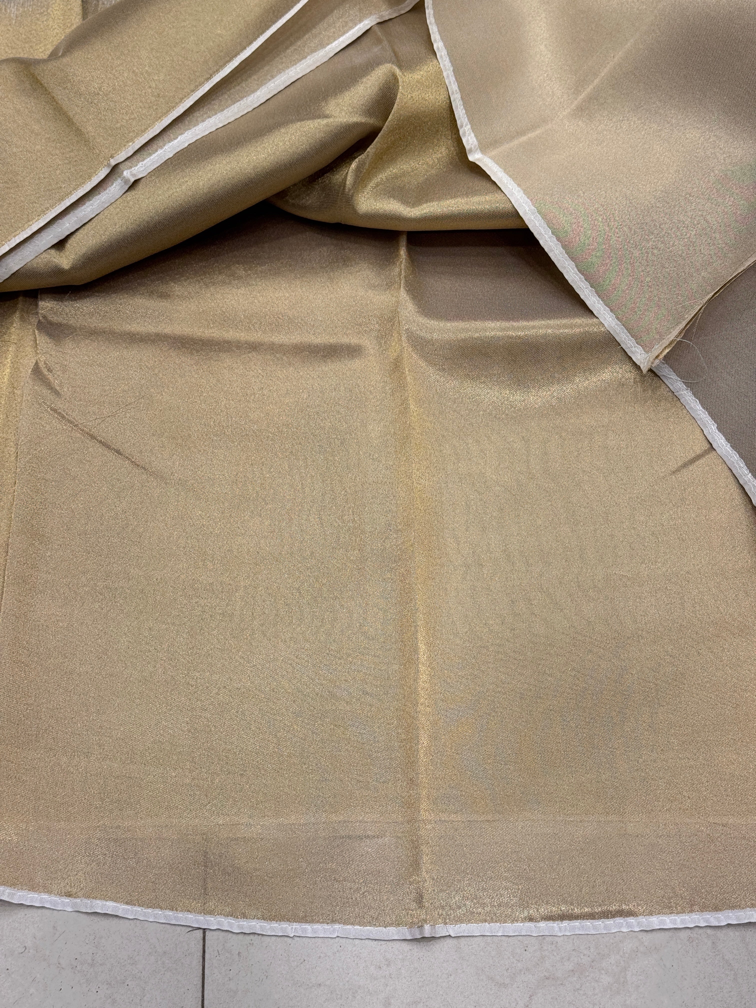 Silver Golden Tissue Weaved Saree