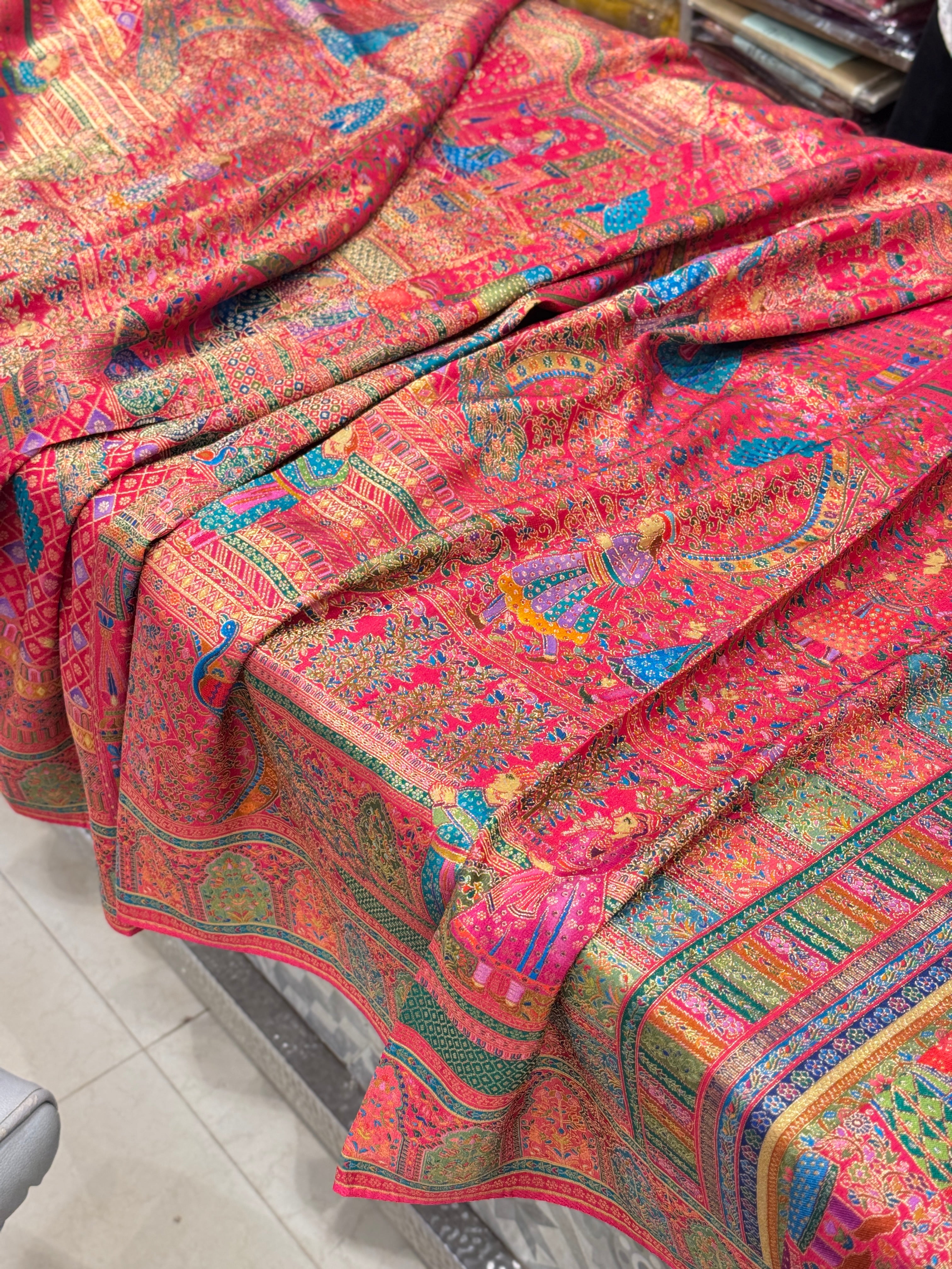 Rani Pashmina Style Darbar Silk Saree