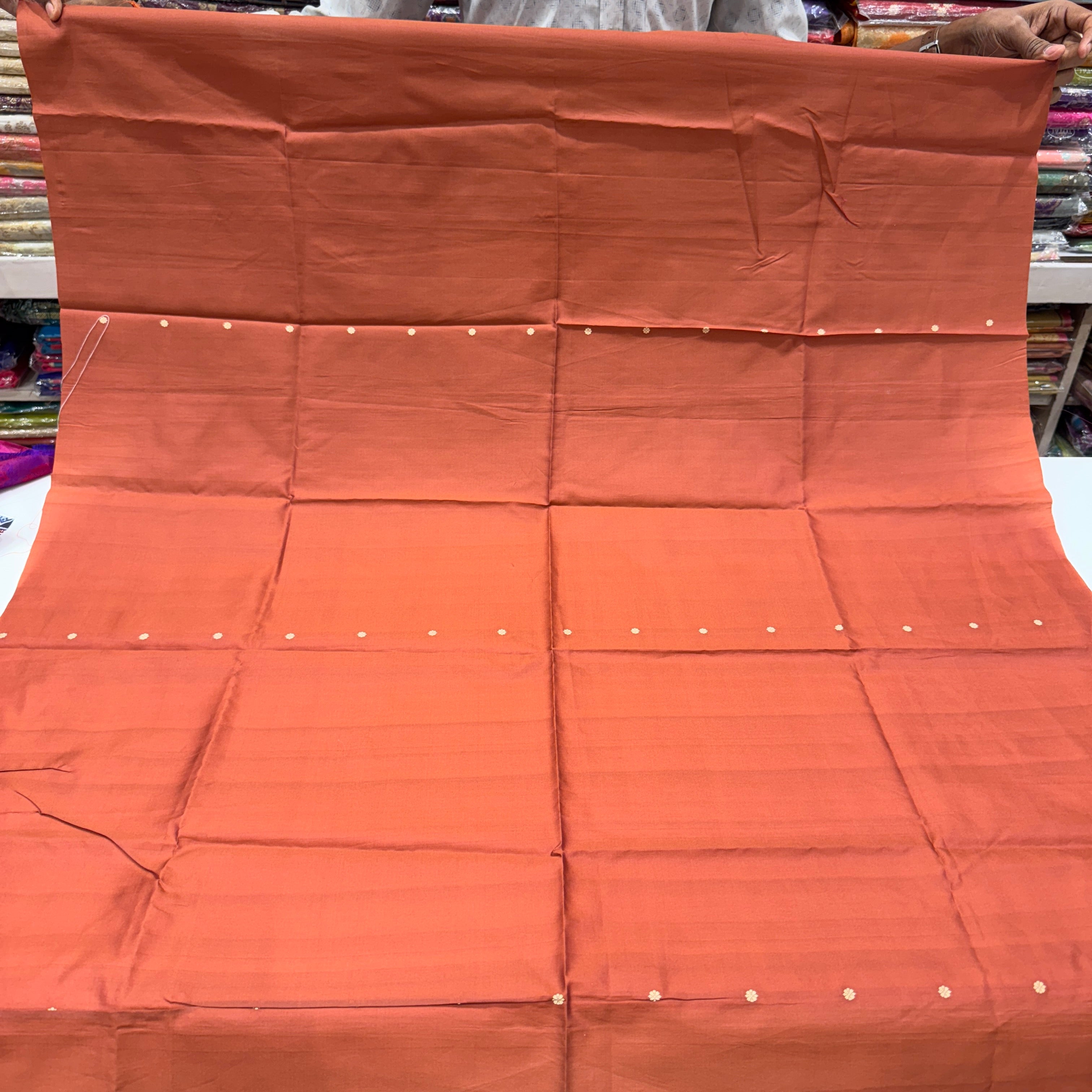Peach Pure Silk Blouse Piece