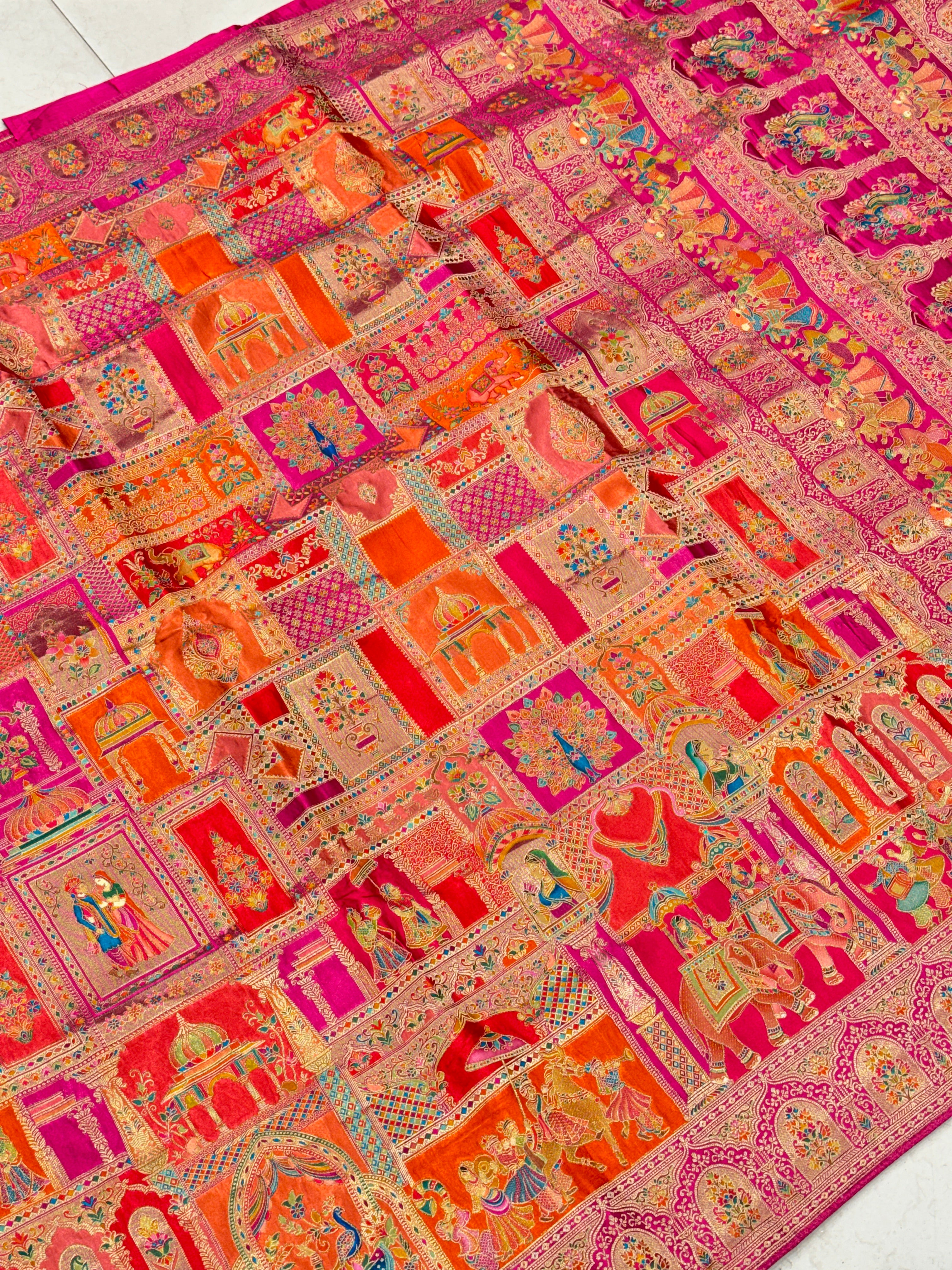 Rani Doli Baarat Edit Modal Banarasi Weaved Saree