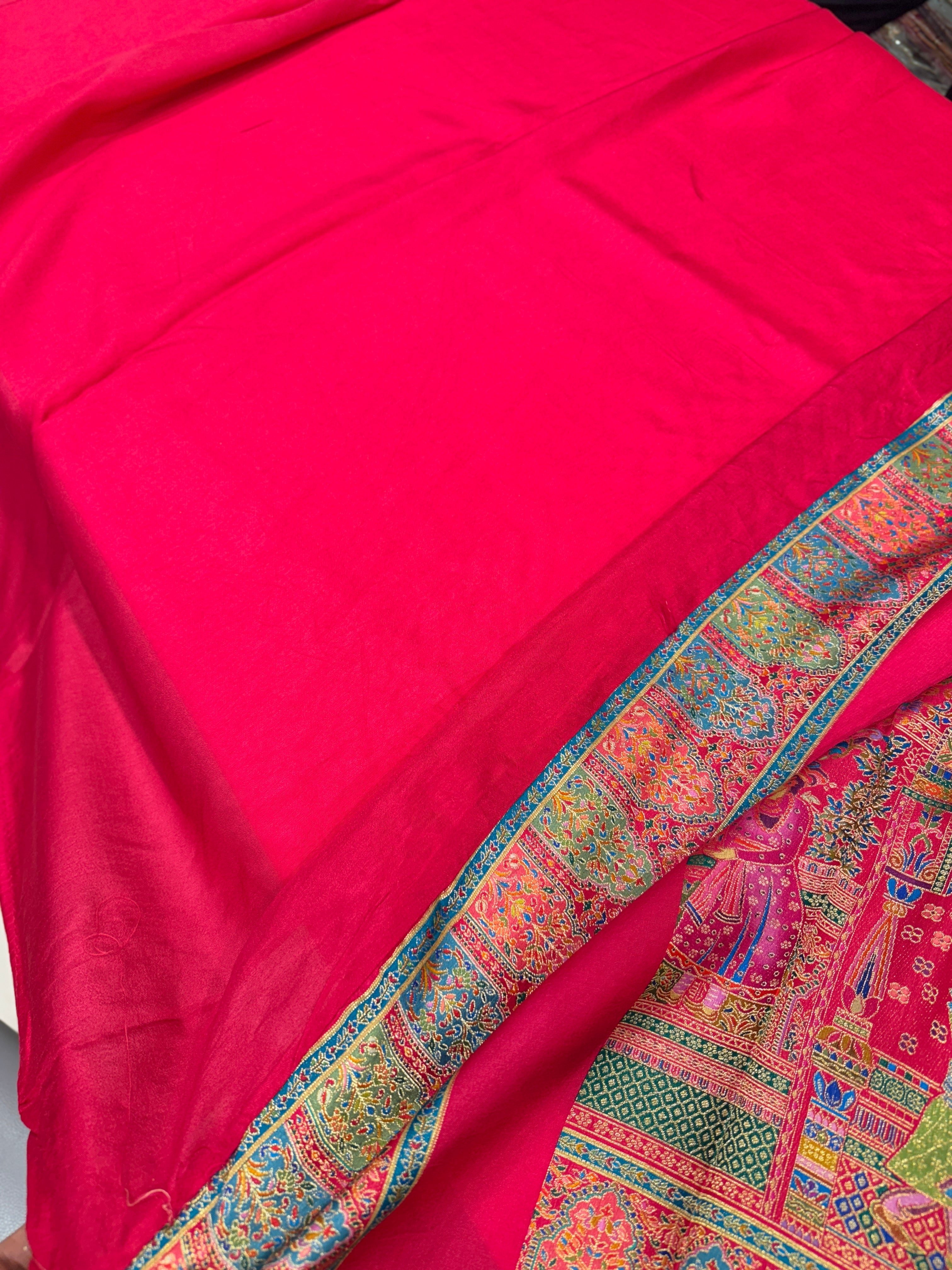 Rani Pashmina Style Darbar Silk Saree