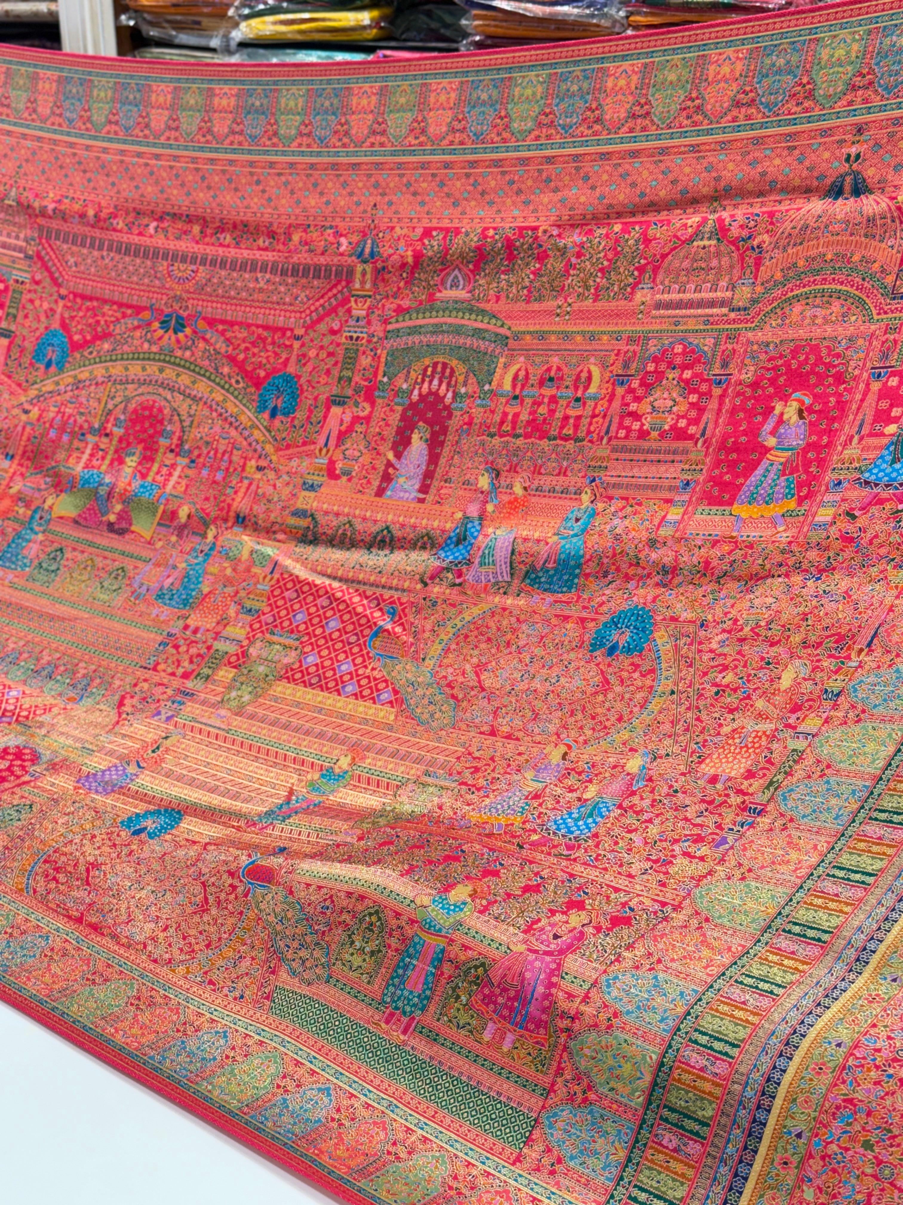Rani Pashmina Style Darbar Silk Saree