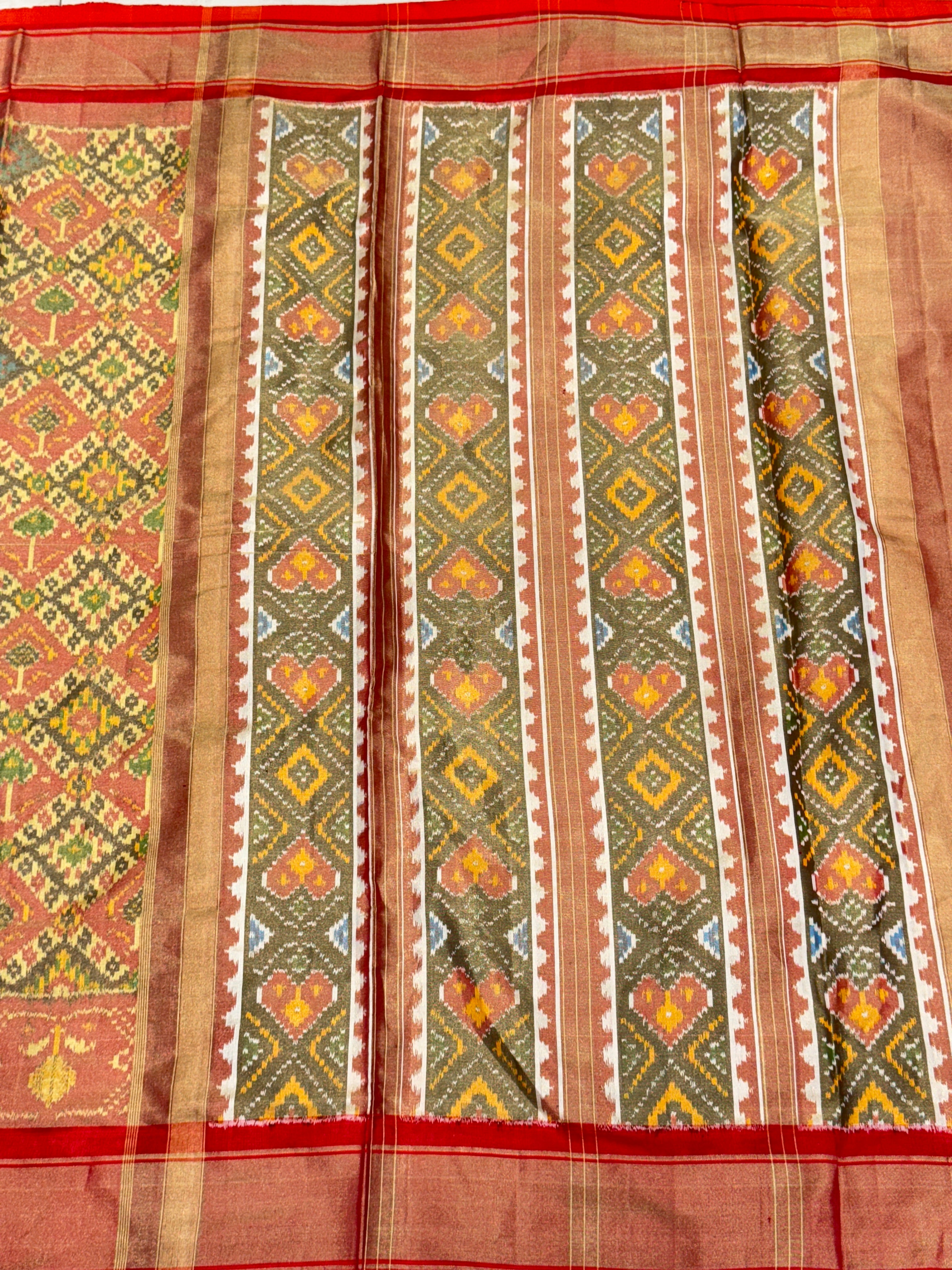Traditional Handloom Tissue Silk Patola Saree