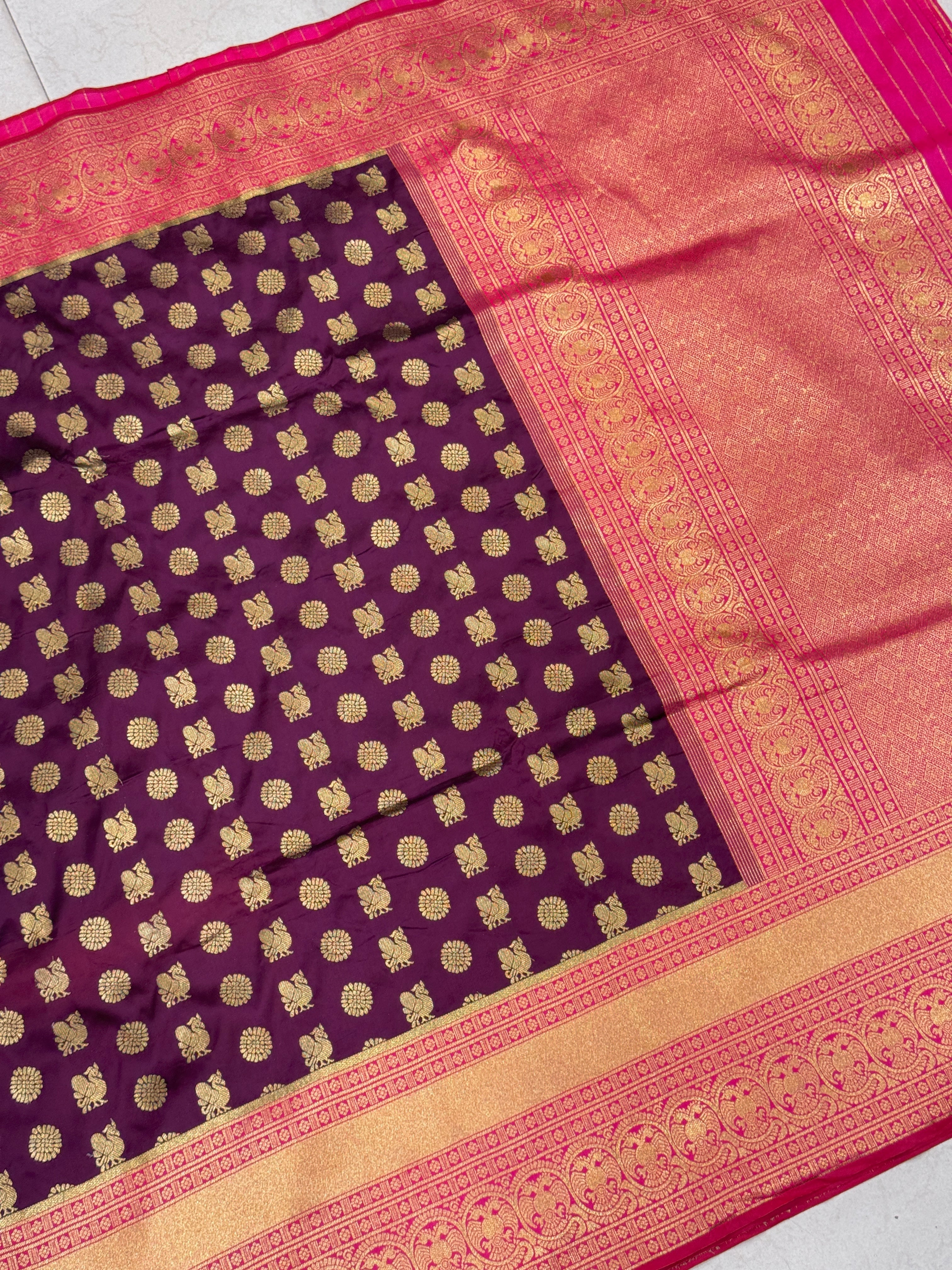 Wine Rani Kanjivaram Silk Saree
