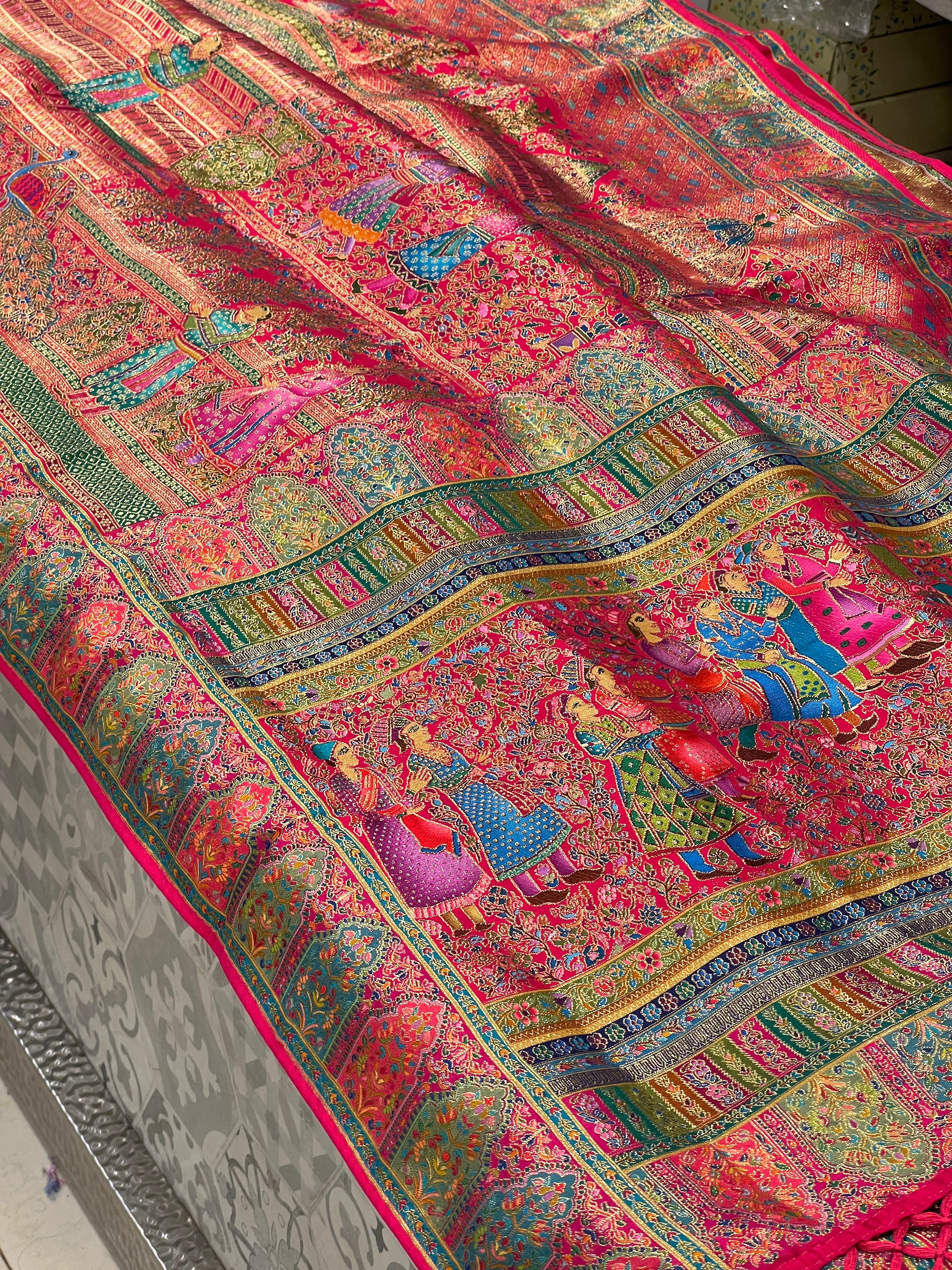 Rani Pashmina Style Darbar Silk Saree