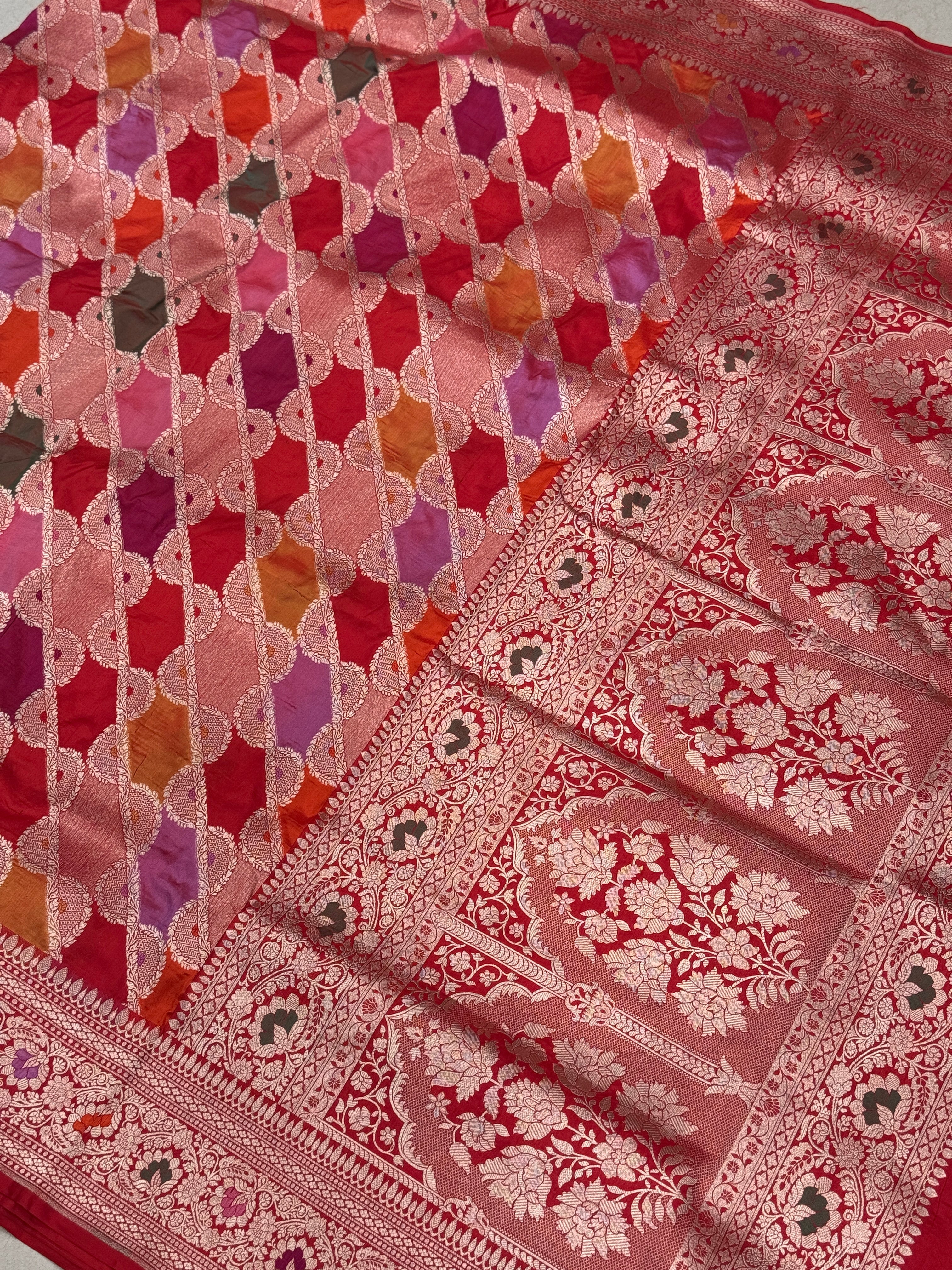 Handloom Banarasi Katan Silk Rangkat Saree