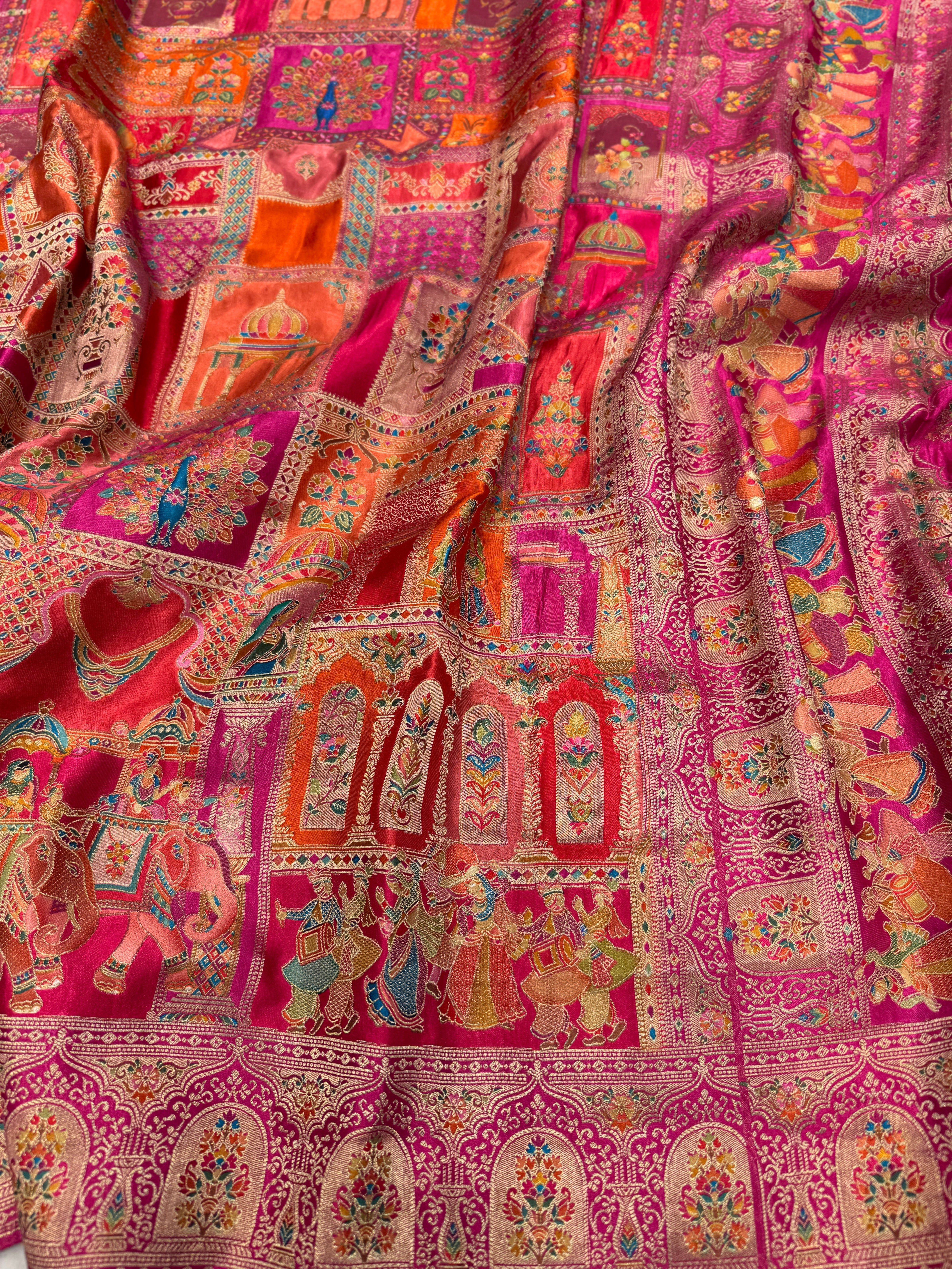 Rani Doli Baarat Edit Modal Banarasi Weaved Saree