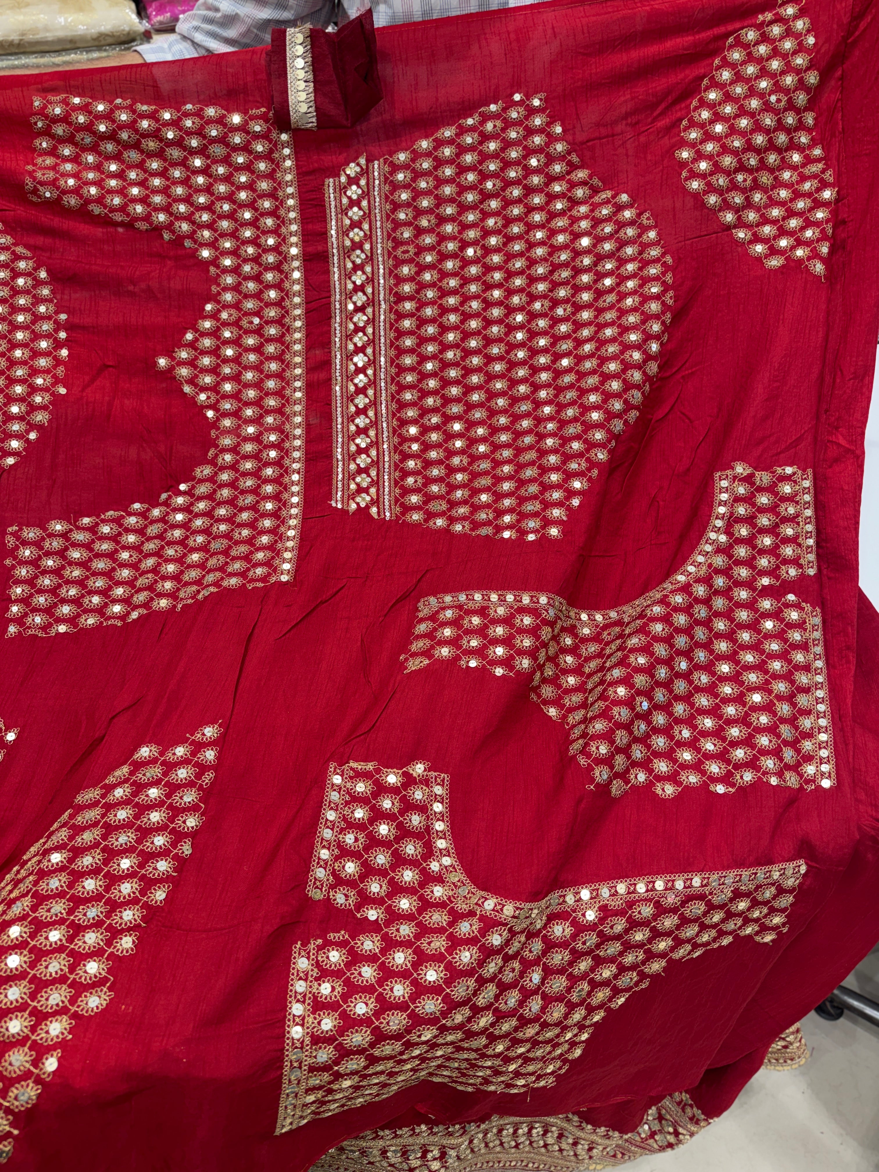 Maroon Marodi Embroidery Pure Silk Saree