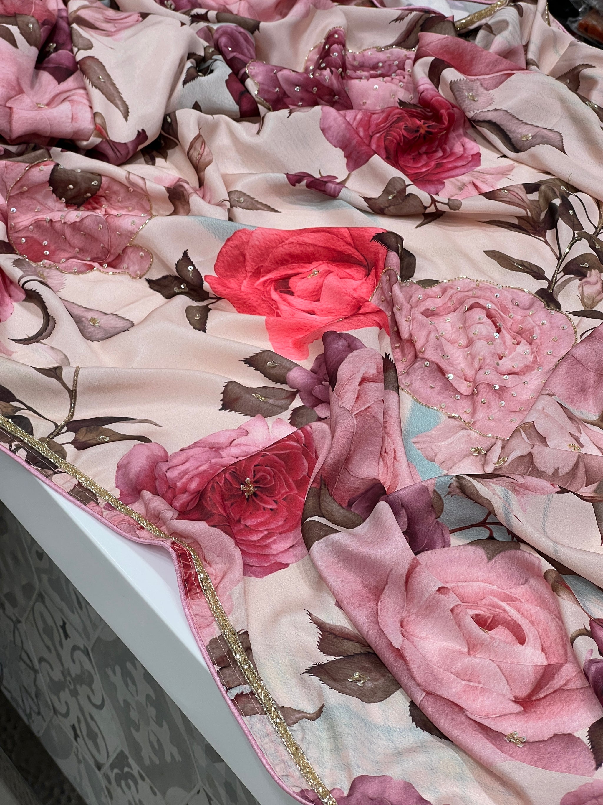 Sarinande Pants - Mystery Gardenia Print Sand Rose main image 1