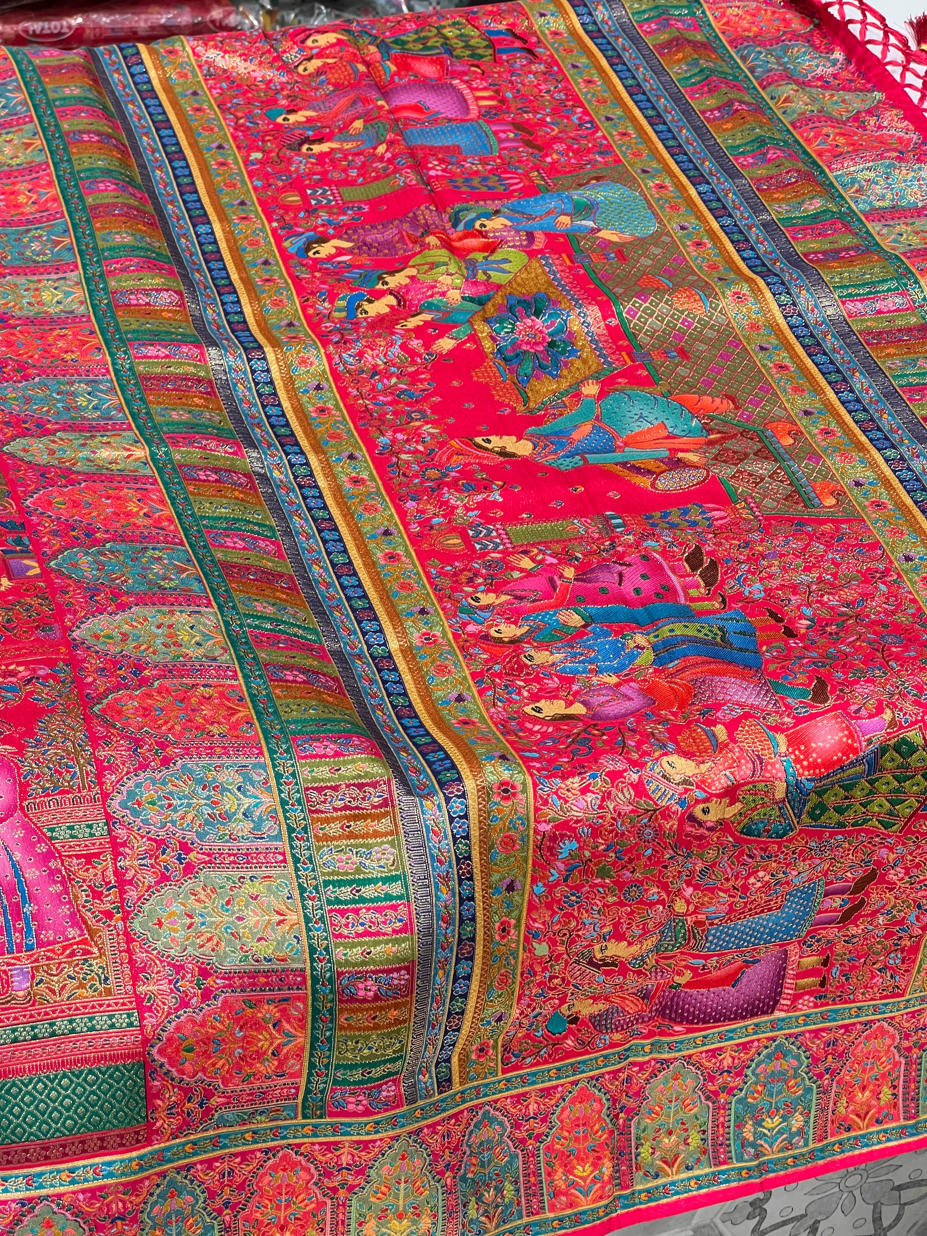 Rani Pashmina Style Darbar Silk Saree