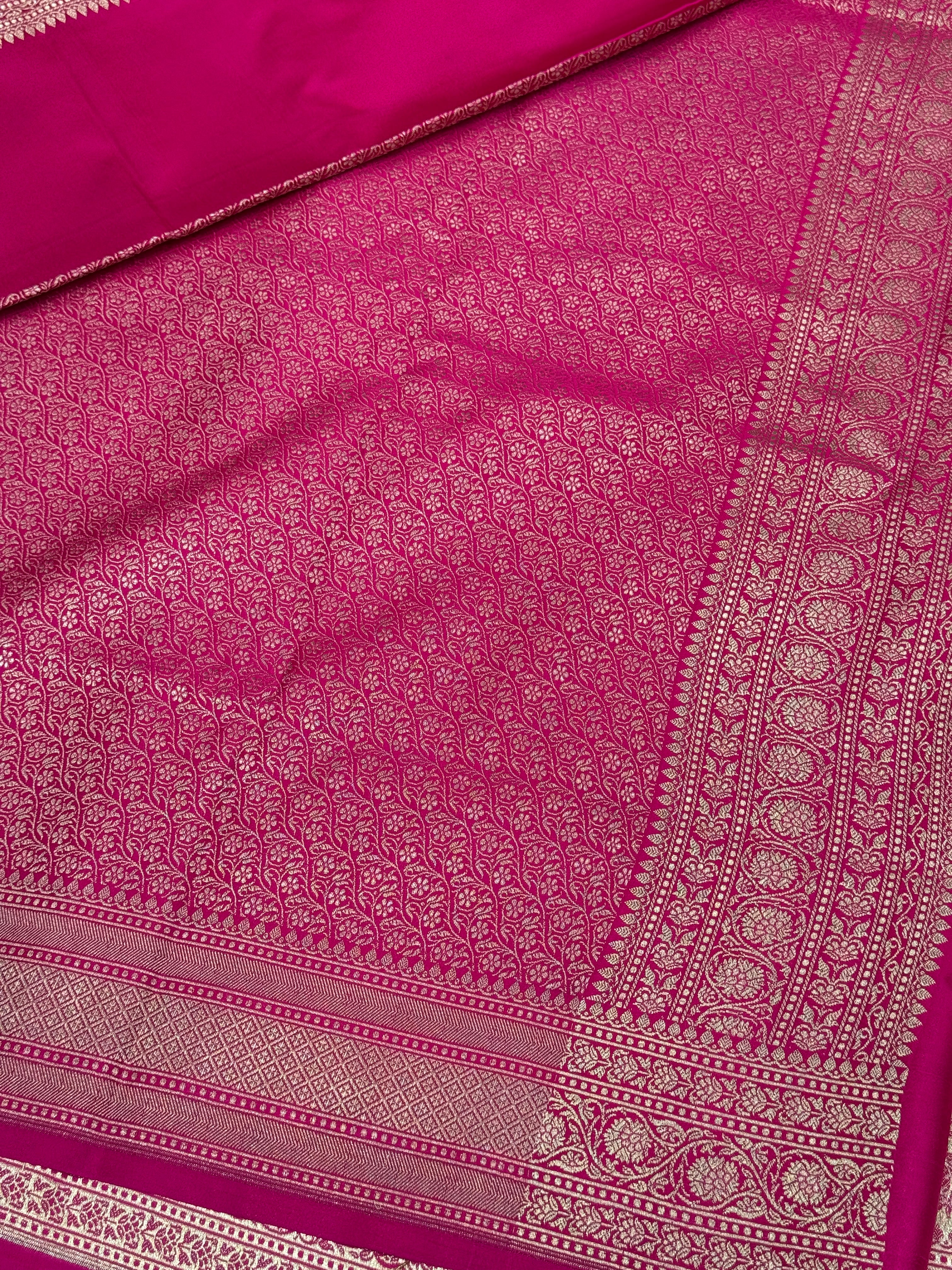 Rani Banarasi Sona Roopa Small Jaal Saree