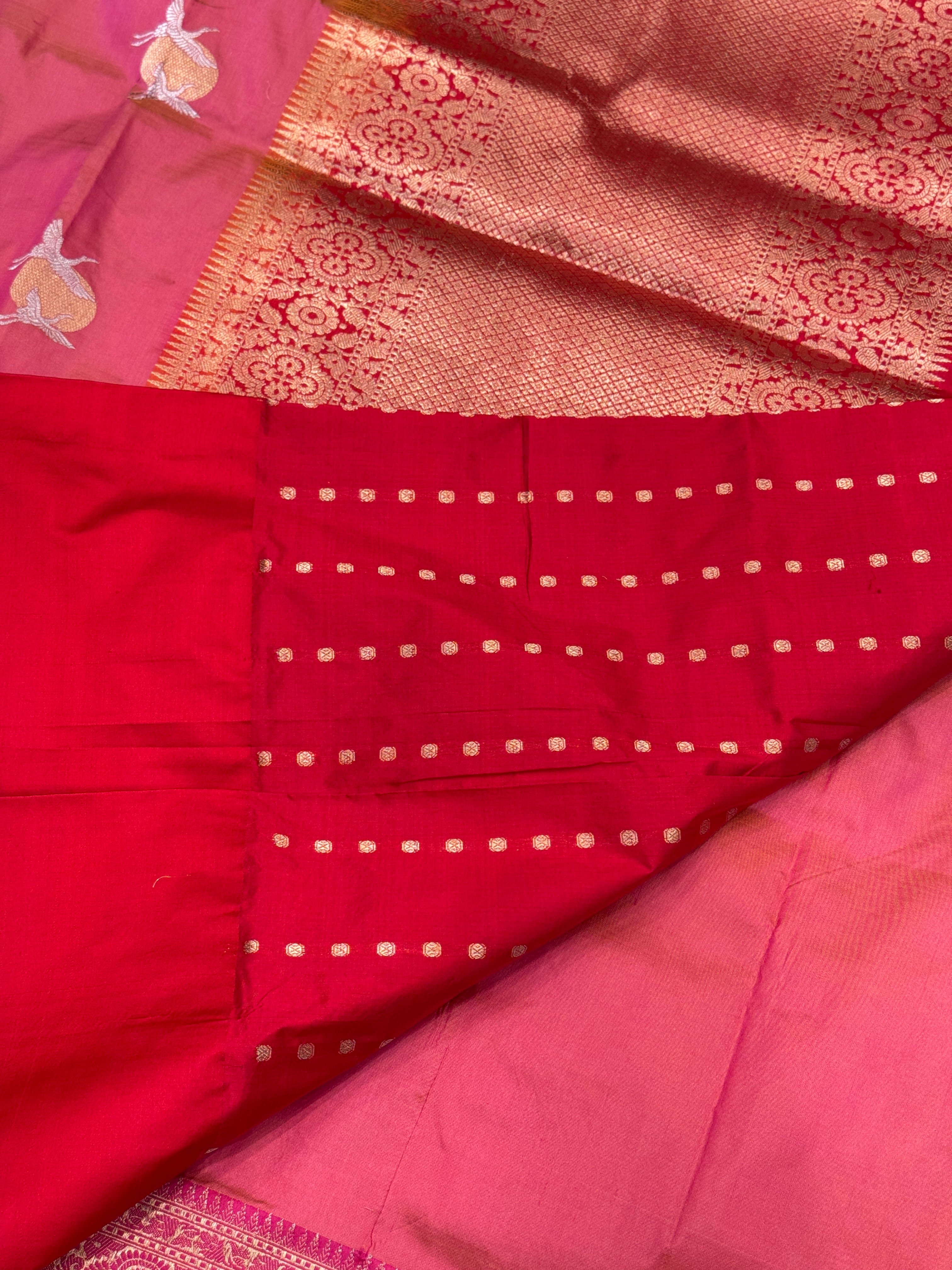 Dhup Chaav Banarasi Handloom Shikara Saree