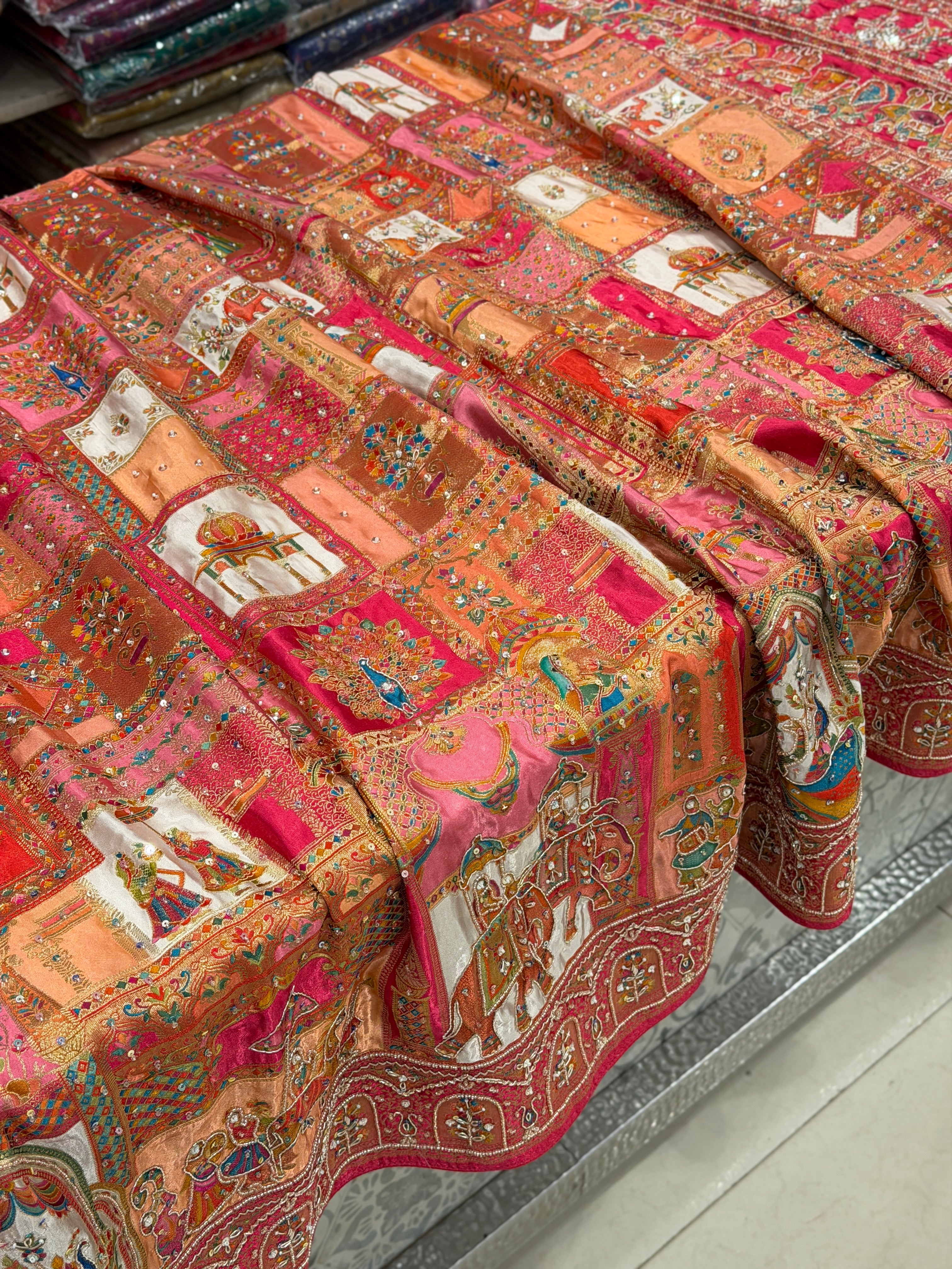 Banarasi Modal Rangkat Doli Edit Saree Wedding Edition Hand Embroidery Saree