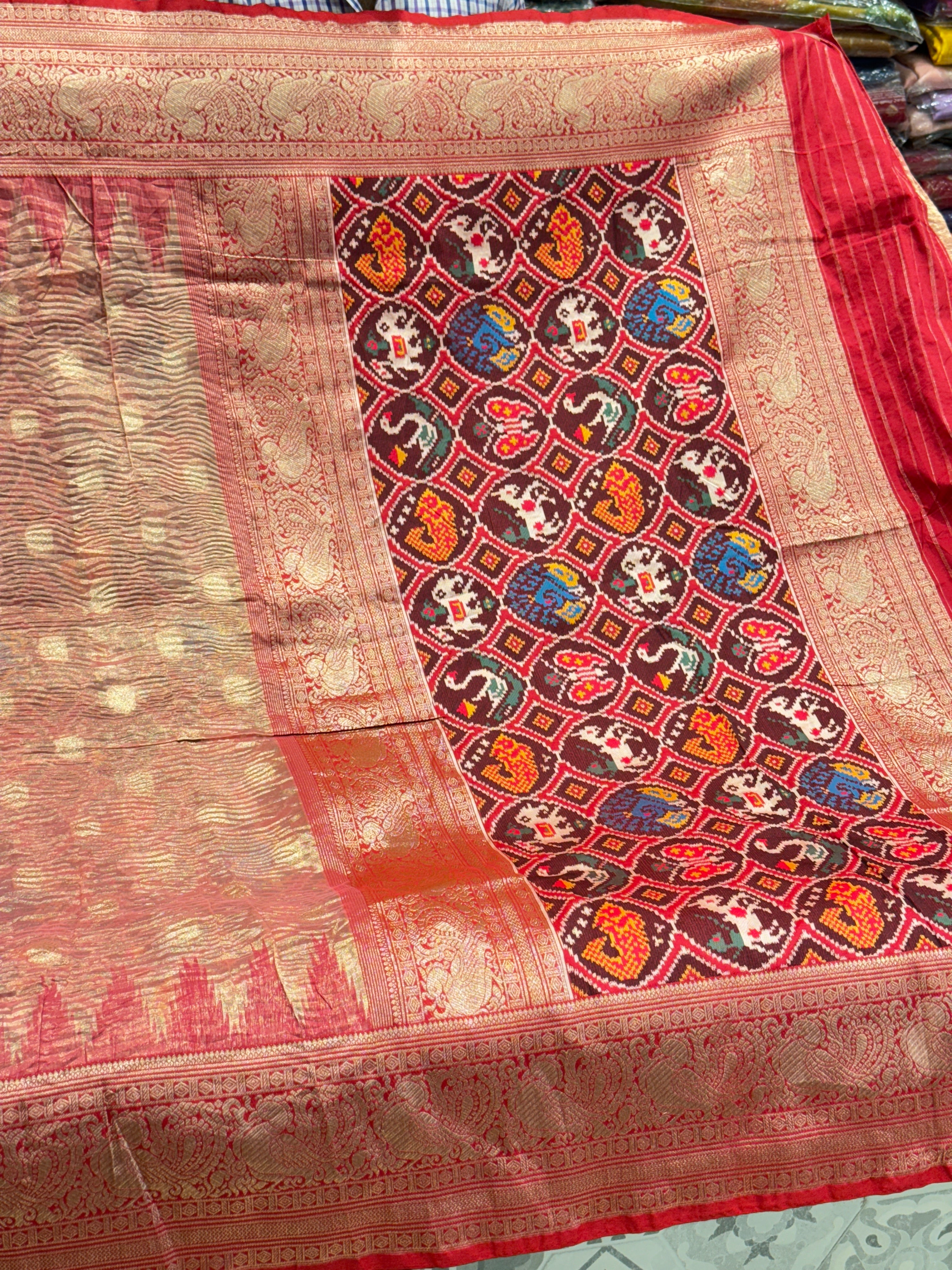 Crushed Tissue Patola Saree