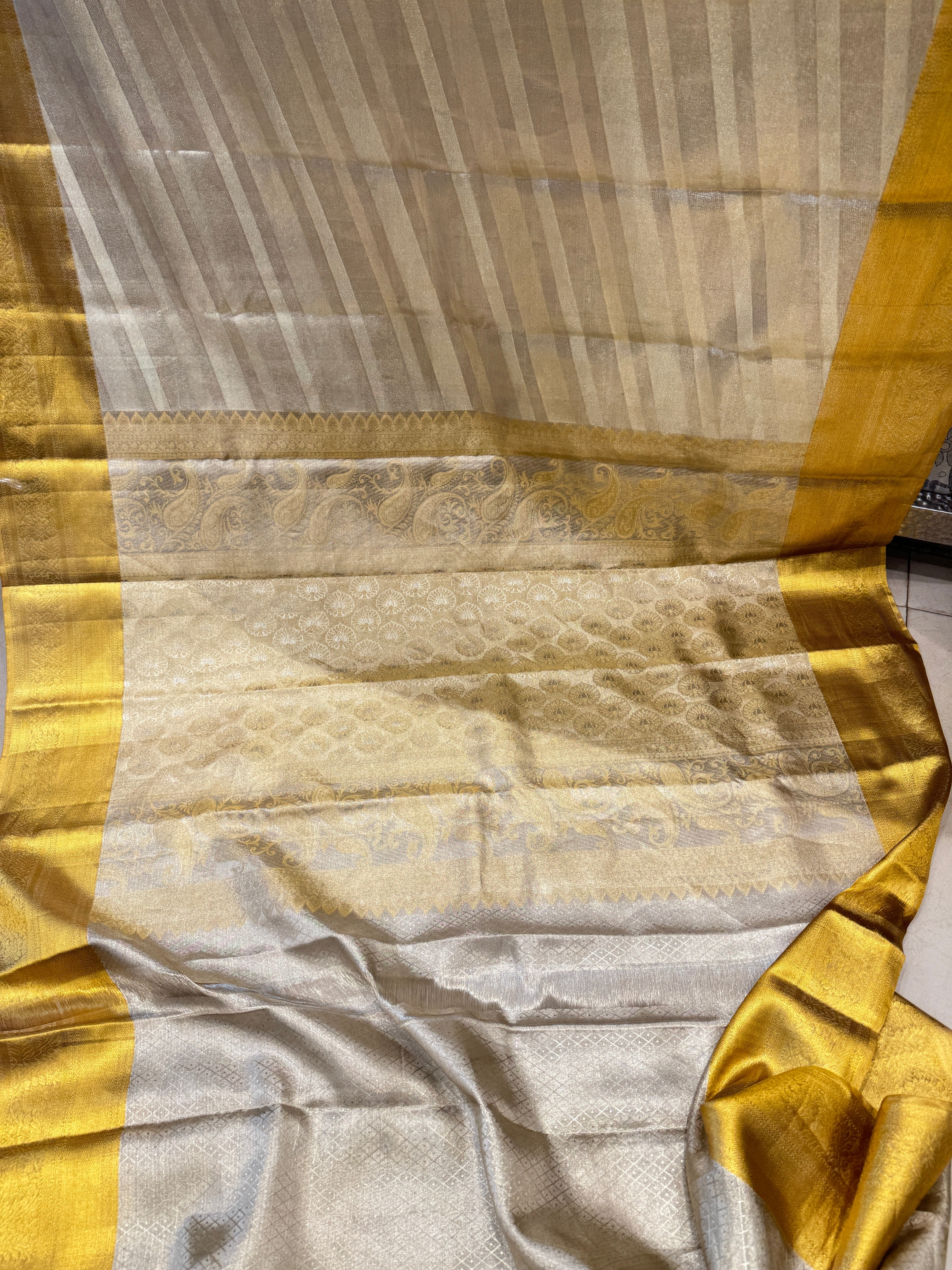 Handloom Tissue Kanjivaram Silk Saree