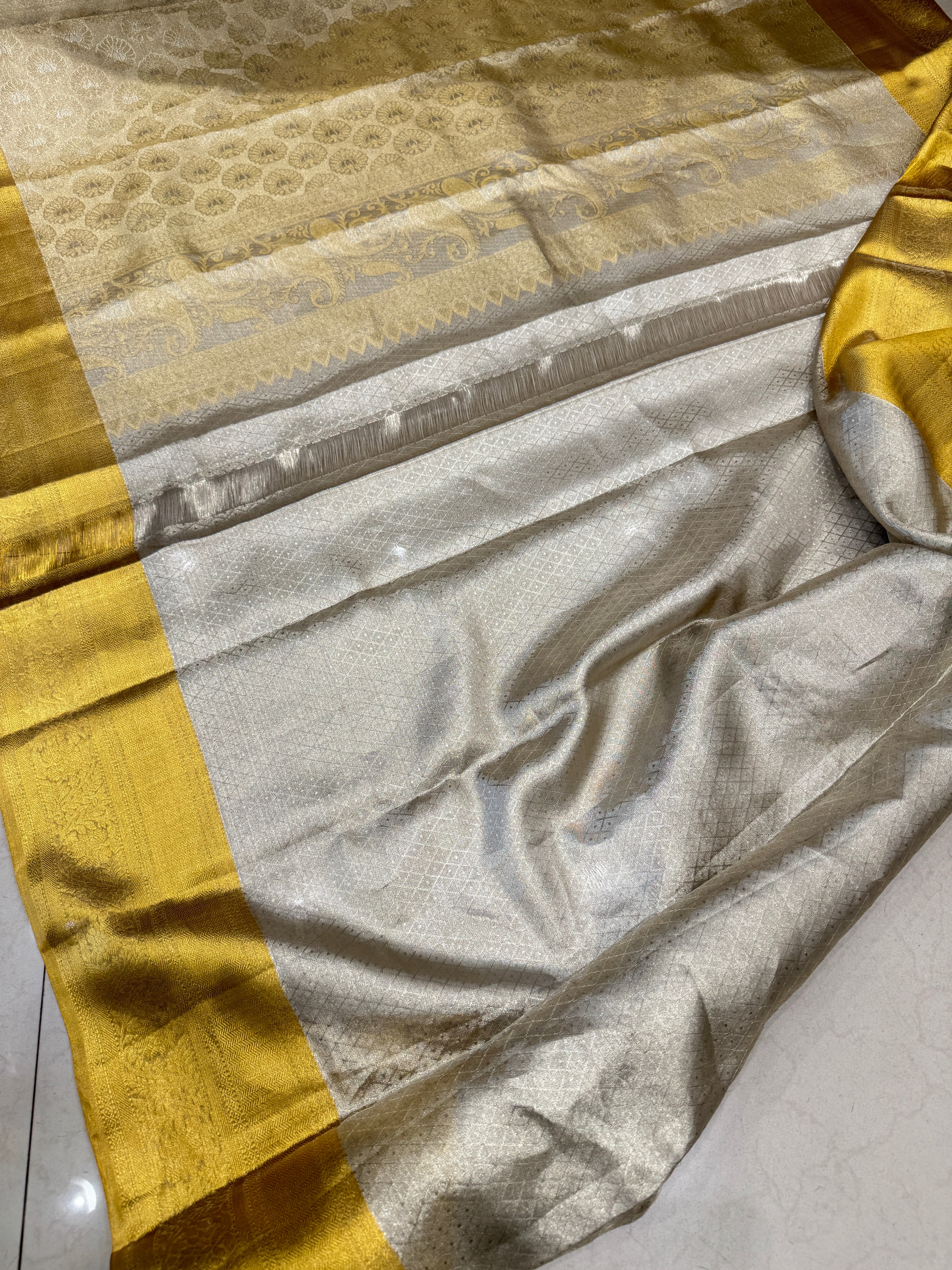 Handloom Tissue Kanjivaram Silk Saree