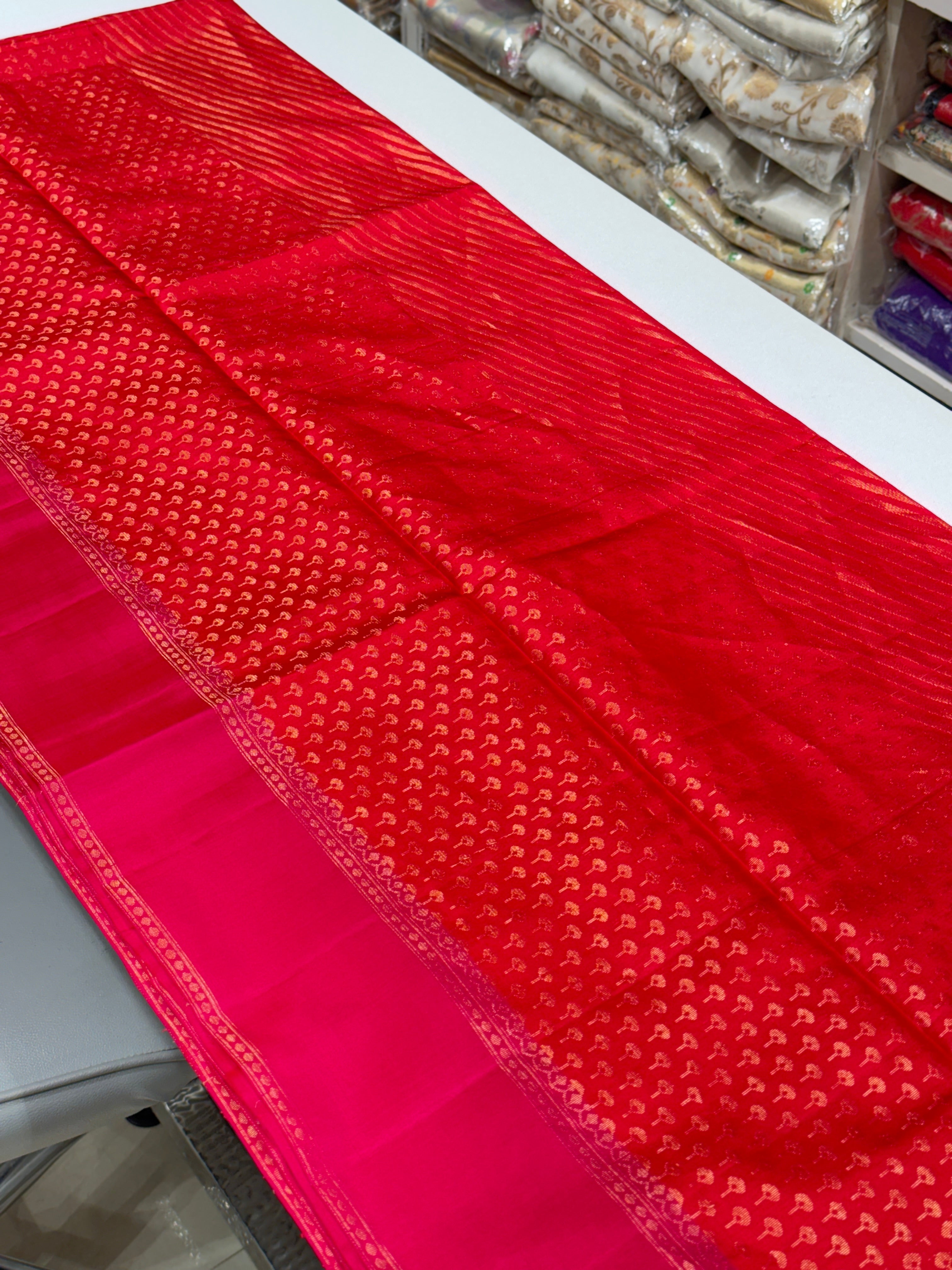 Rust With Rani Handloom Kanchipuram Pure Silk Saree