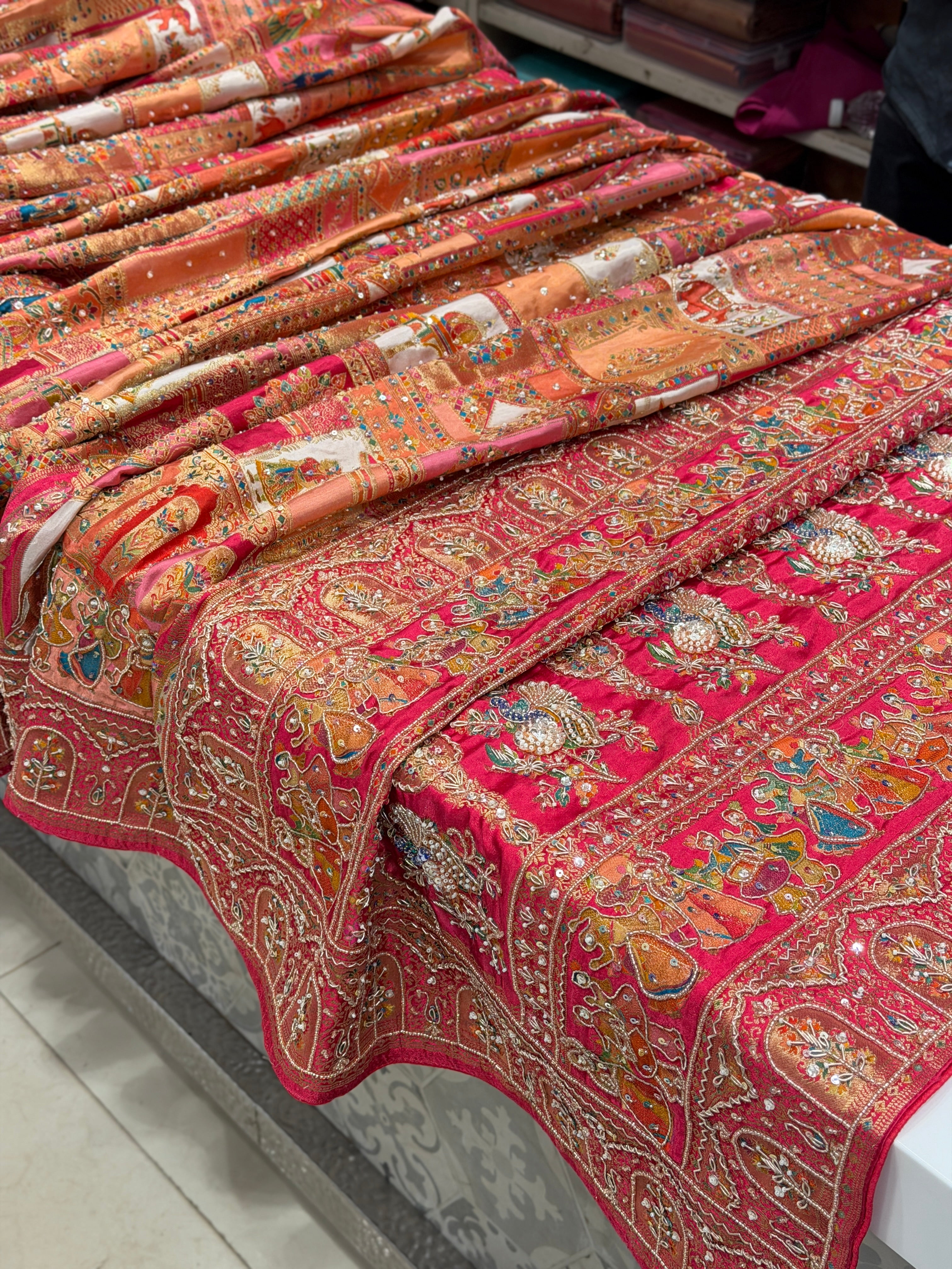 Banarasi Modal Rangkat Doli Edit Saree Wedding Edition Hand Embroidery Saree