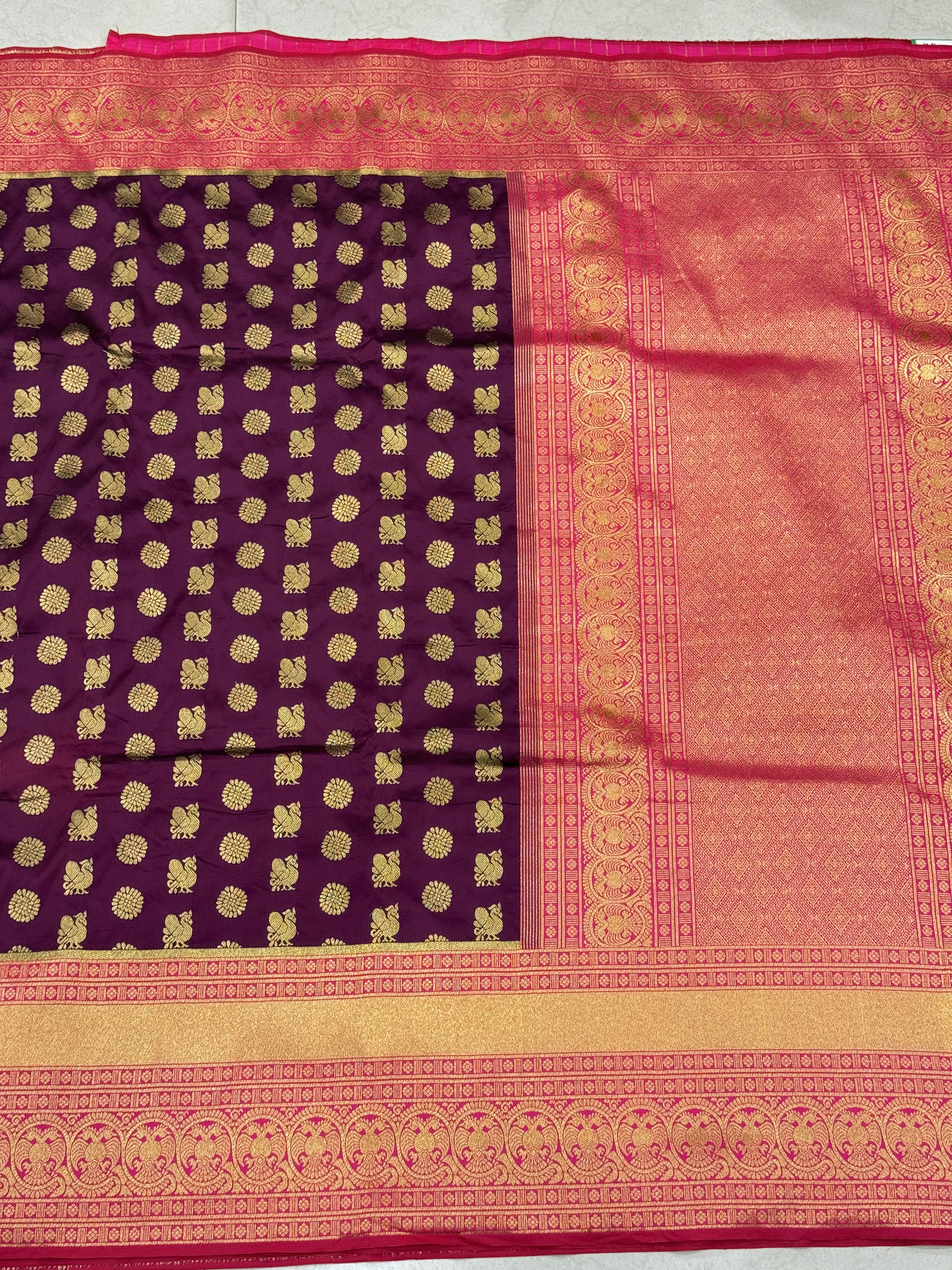 Wine Rani Kanjivaram Silk Saree