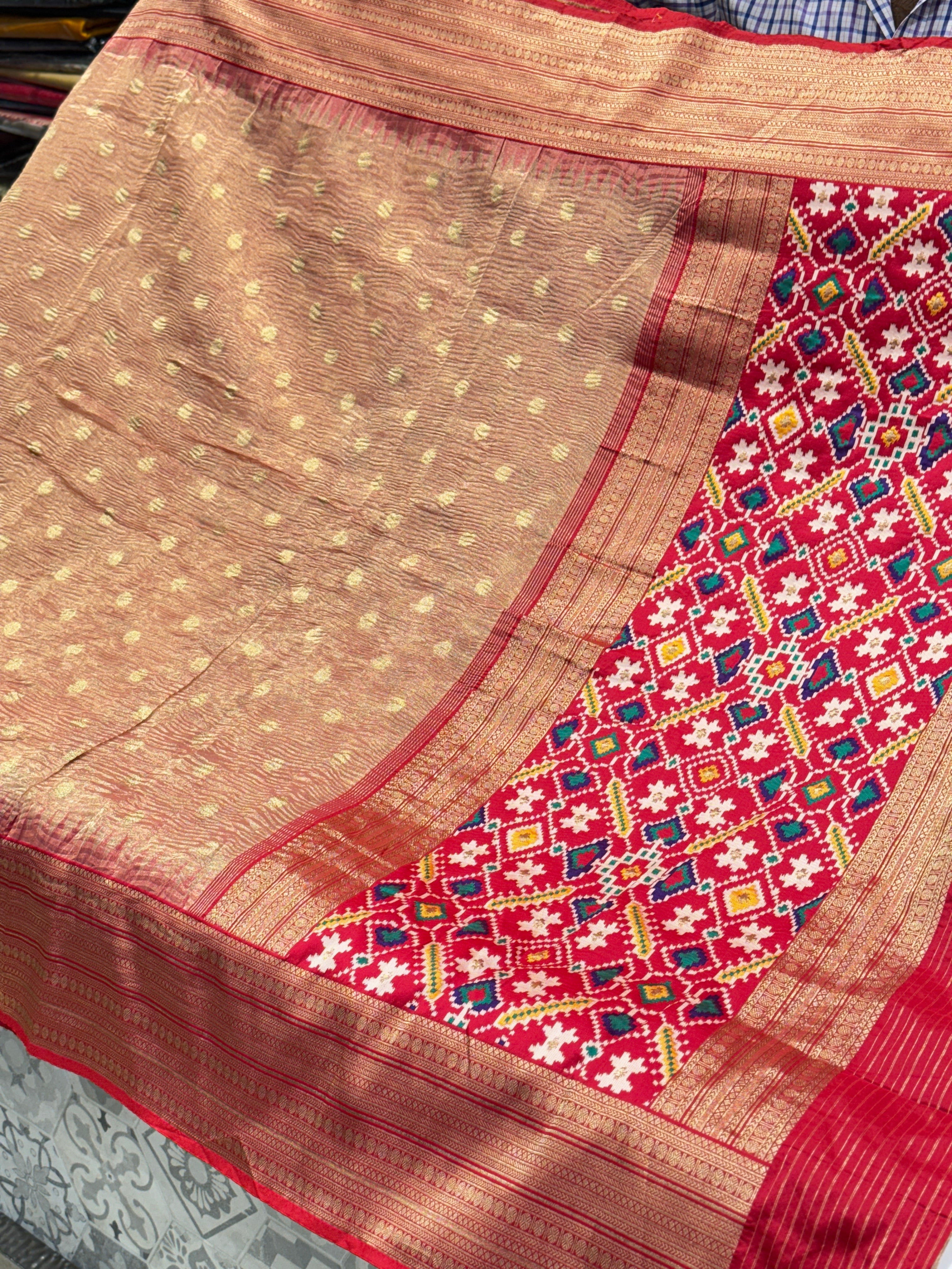 Crushed Tissue Patola Saree