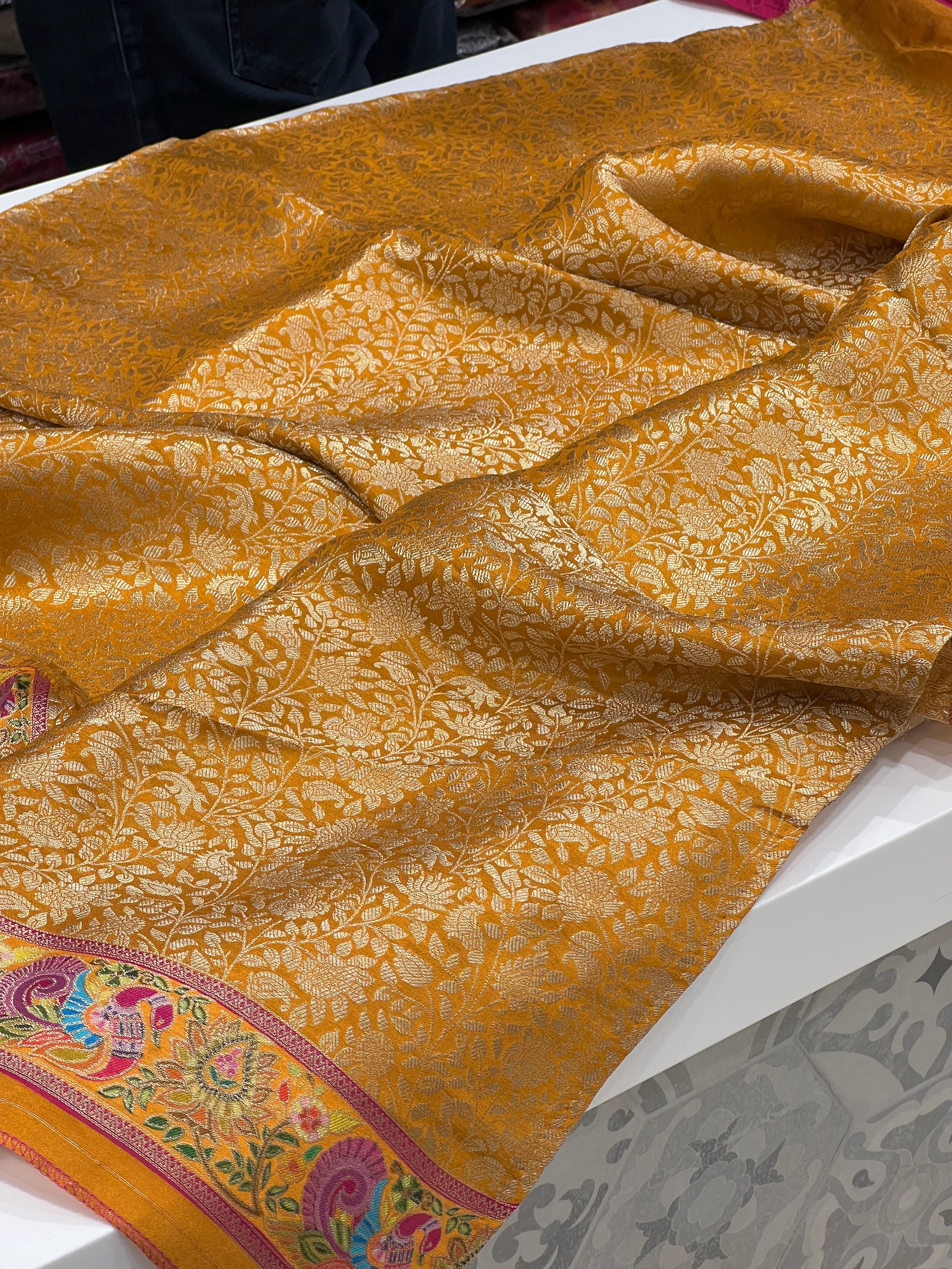 Rani Pashmina Style Silk Saree